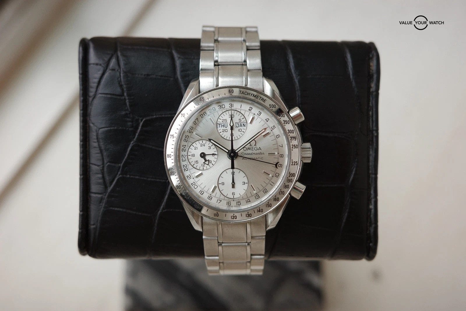 OMEGA Speedmaster Day‑Date 3523.30.00 | Double Boxed + Pictogram Card