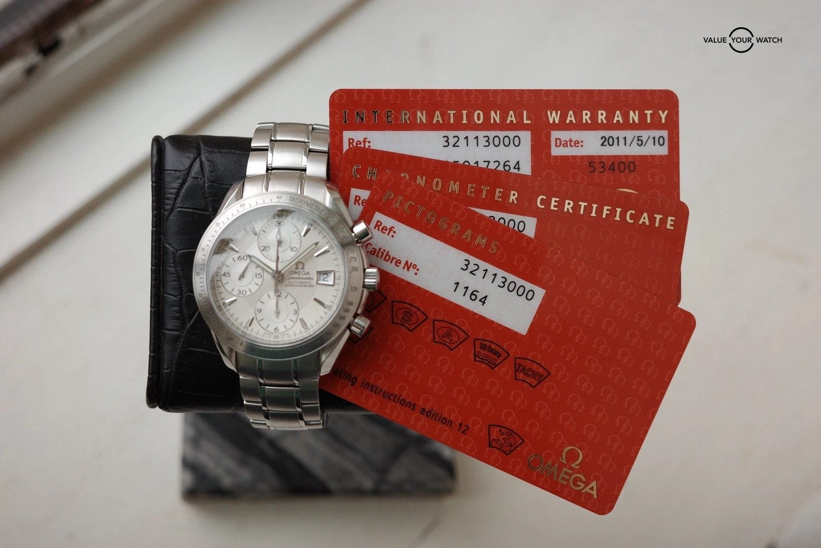 2011 OMEGA Speedmaster Date Chronograph | ref 3211.30 | All 3 Cards Included!! - Image 5