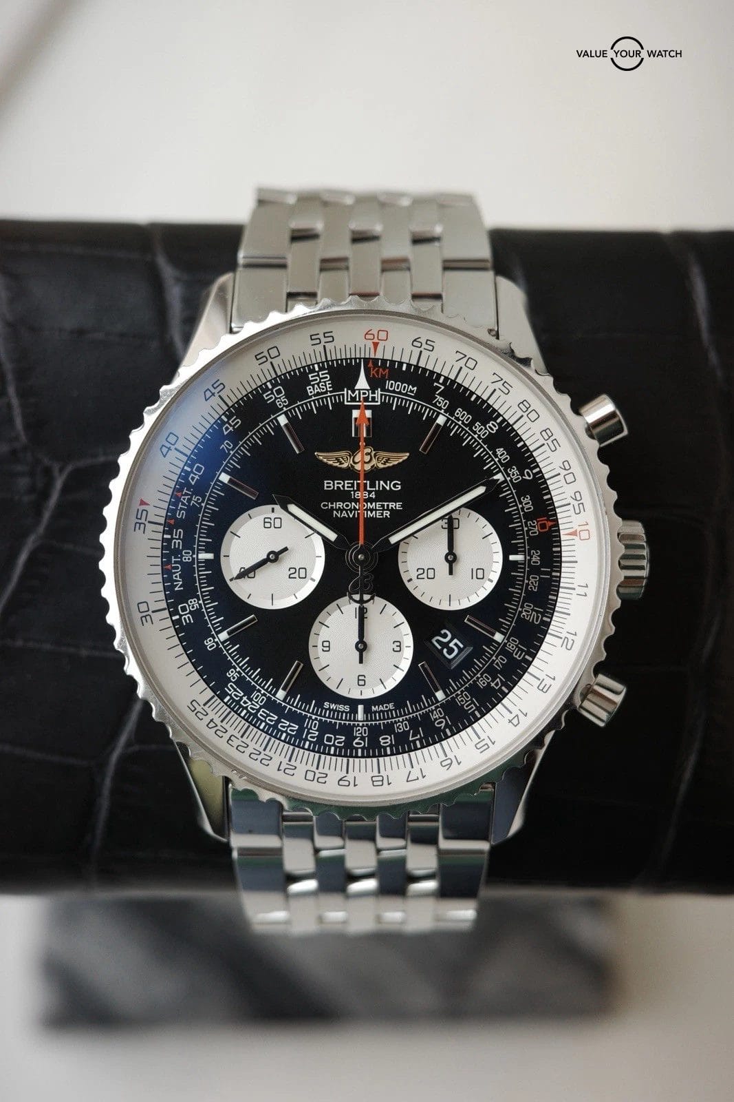Breitling Navitimer B01 Chronograph 46 Black Dial Stainless AB0127 | Watch Only