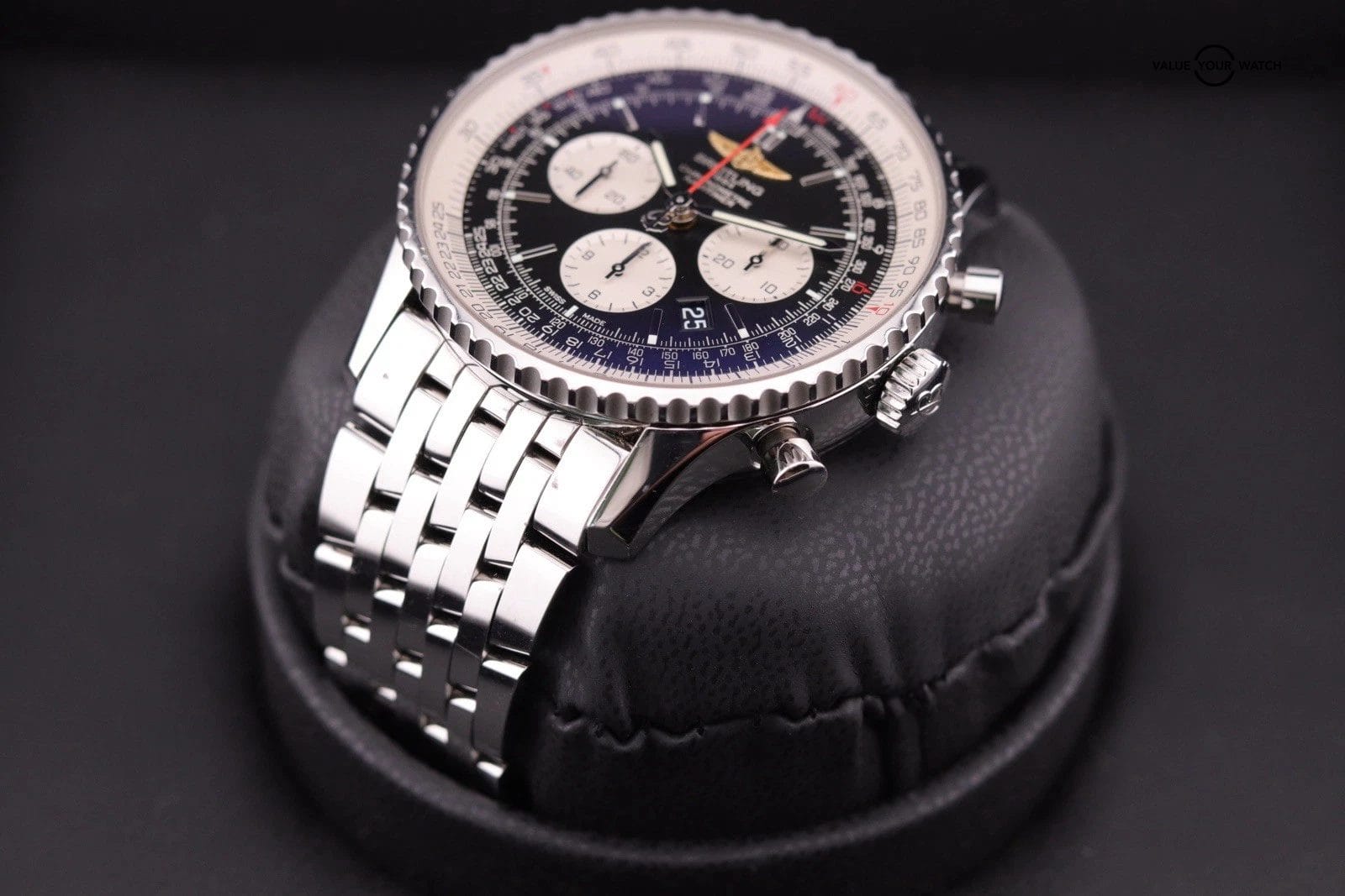 Breitling Navitimer B01 Chronograph 46 Black Dial Stainless AB0127 | Watch Only - Image 8