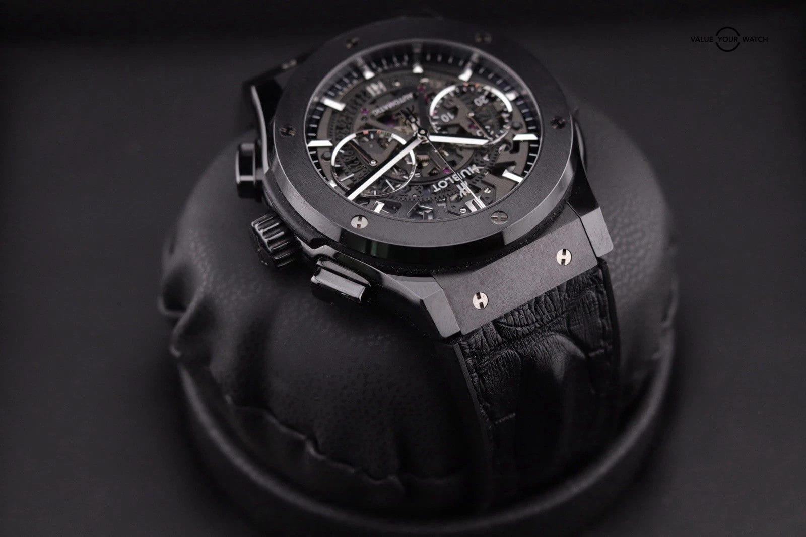 Hublot Classic Aerofusion 525.CM.0170.RX 45mm Chronograph Ceramic Skeleton B&P - Image 9