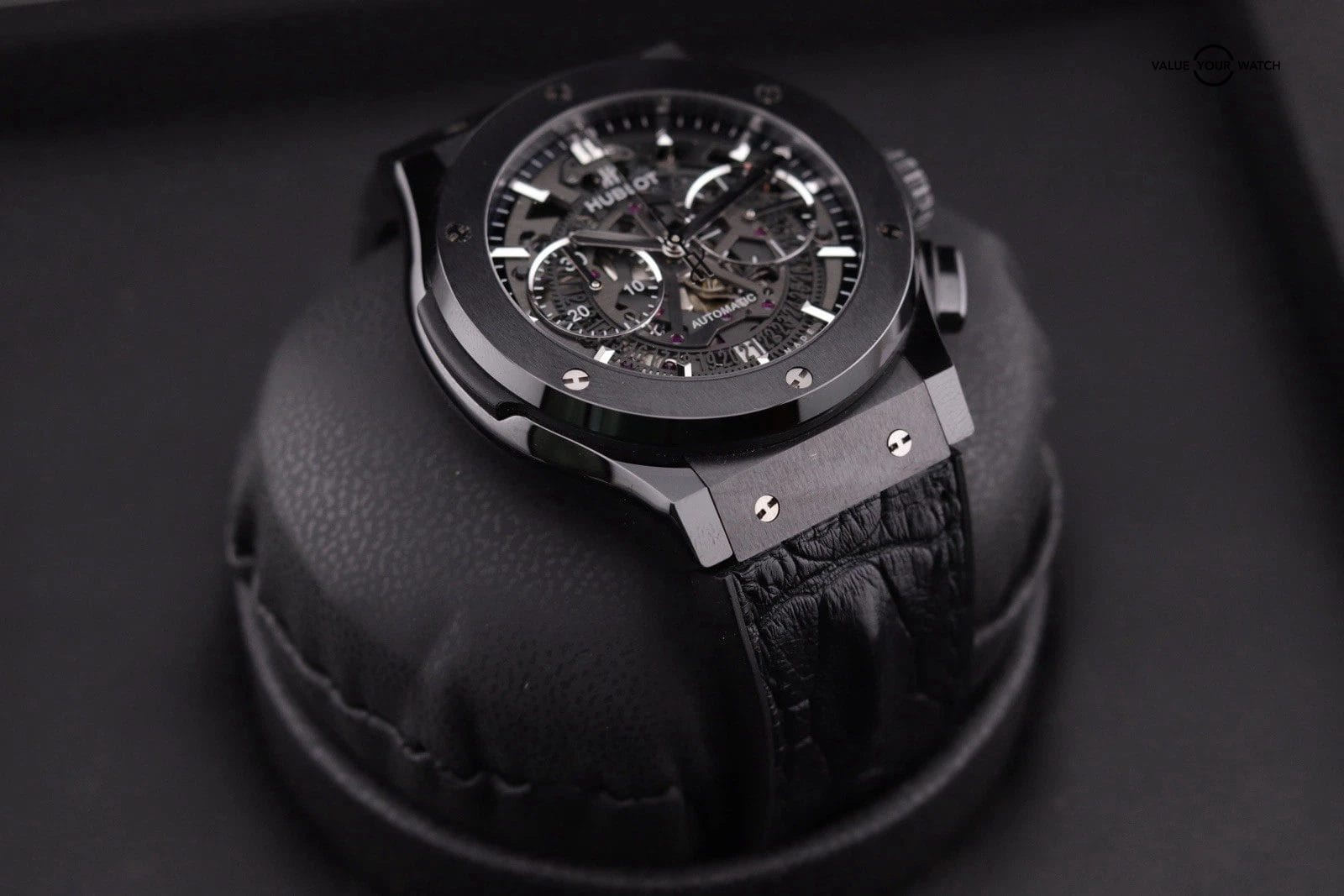 Hublot Classic Aerofusion 525.CM.0170.RX 45mm Chronograph Ceramic Skeleton B&P - Image 11