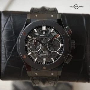 Hublot Classic Aerofusion 525.CM.0170.RX 45mm Chronograph Ceramic Skeleton B&P