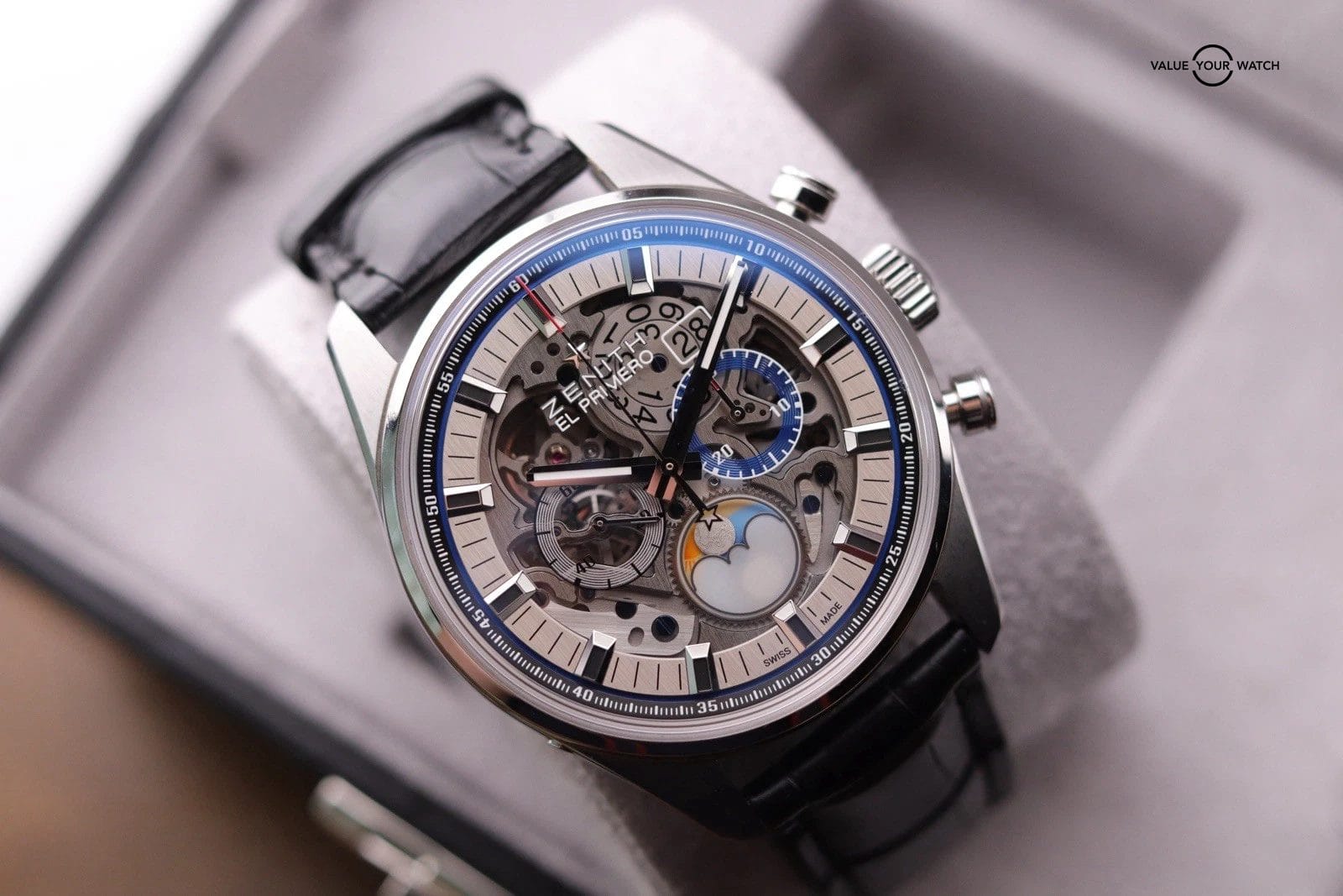 Zenith El Primero Chronomaster Grande Date Moonphase 45mm Full Set - Image 3
