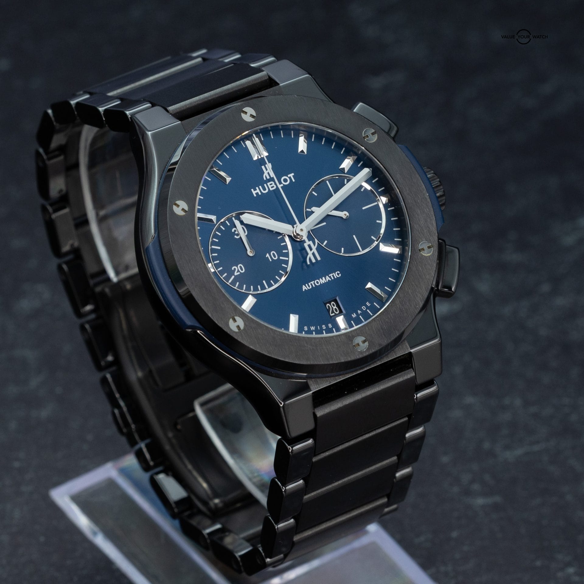Hublot Classic Fusion Chronograph Blue Ceramic Ref. 520.CM.7170.CM - Image 4
