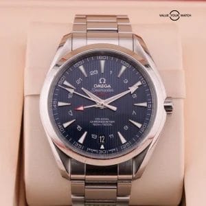 OMEGA Seamaster Aquaterra GMT Blue | ref. 231.10.43.22.03.001 | 2015 Pre Owned