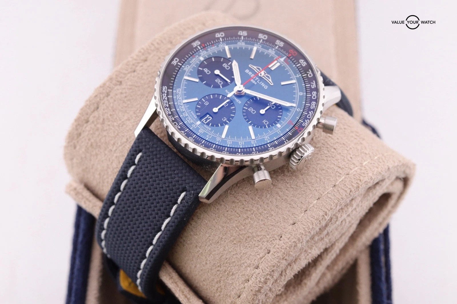 Breitling Navitimer Chronograph 41 Blue Dial Steel Mens Watch AB0139 Box Card - Image 15