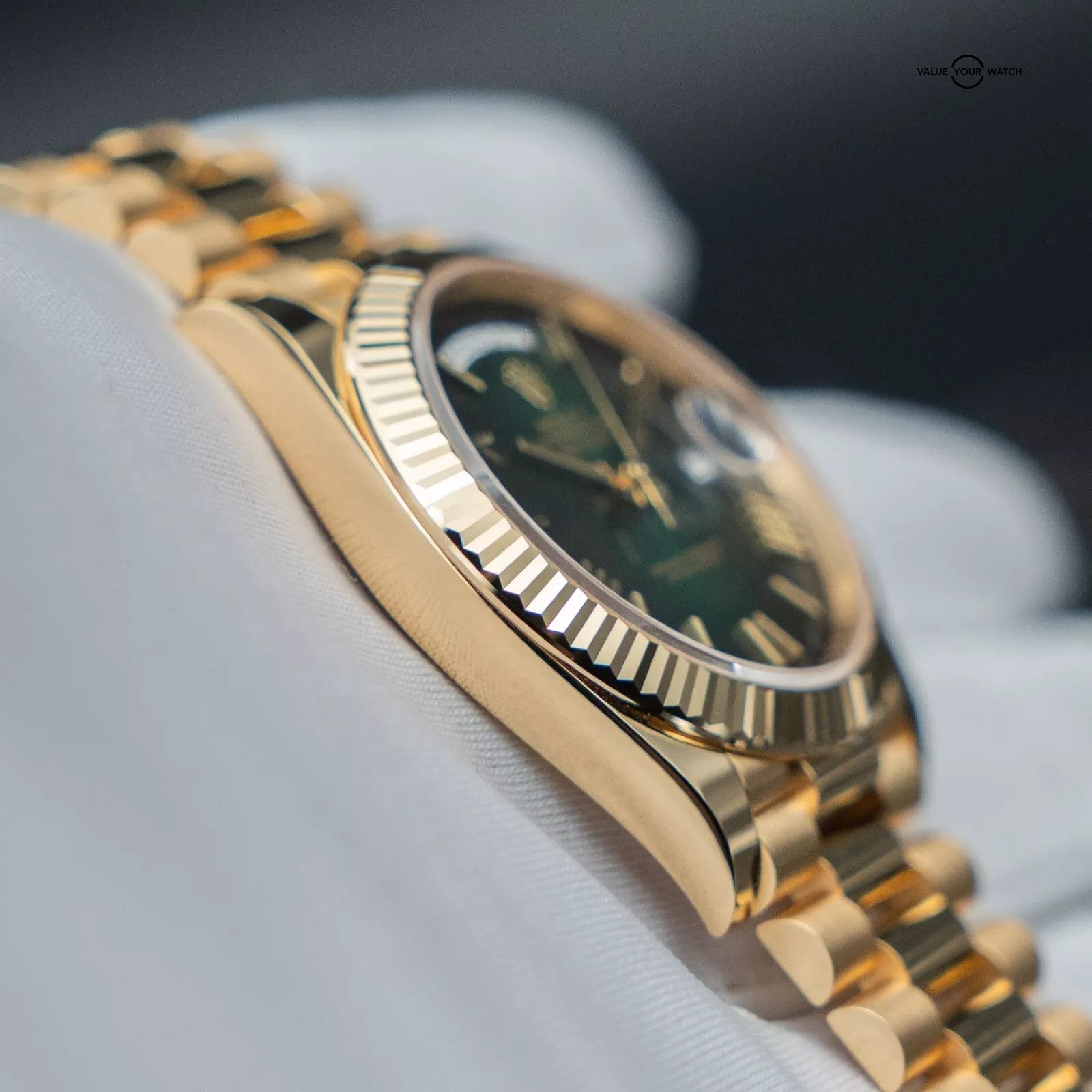 Rolex Day Date 40mm Green Ombré Dial BRAND NEW Stickers 228238 President 2024 - Image 9