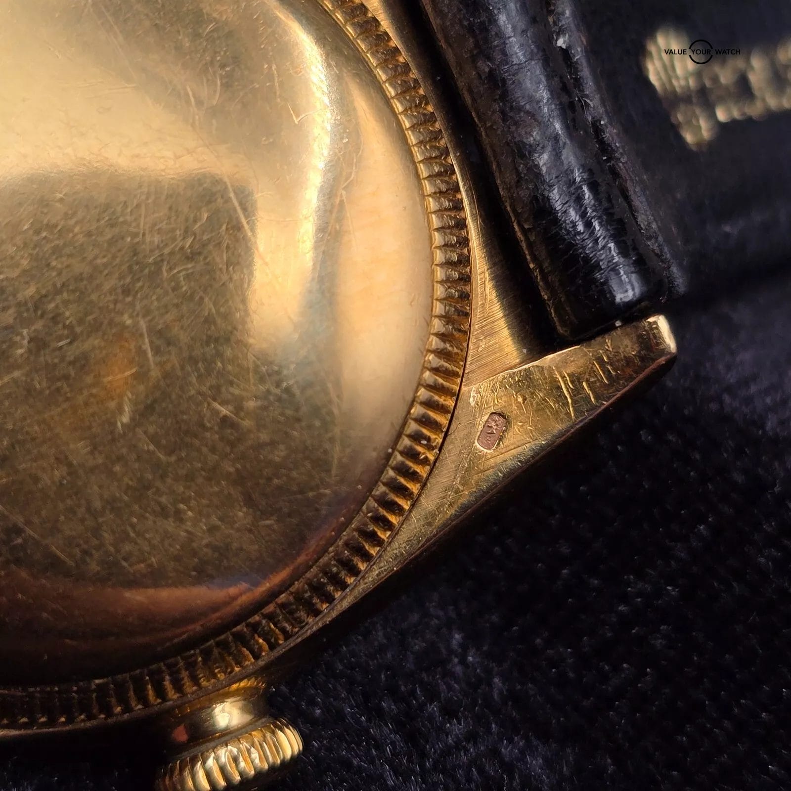 Rolex Oyster Perpetual Bubble Back 18k yellow gold, AM Cloissone enamel dial - Image 4