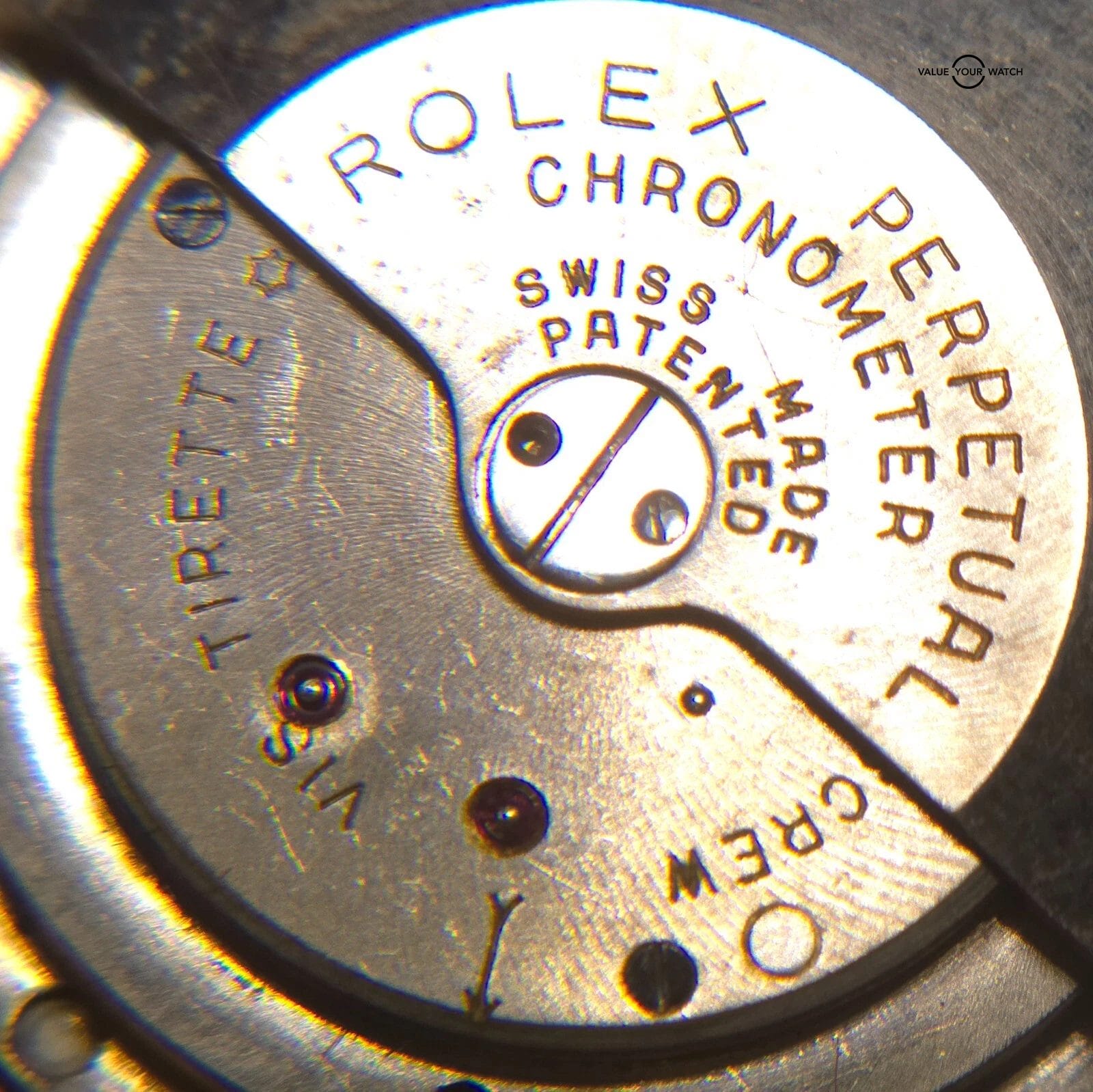 Rolex Oyster Perpetual Bubble Back 18k yellow gold, AM Cloissone enamel dial - Image 7