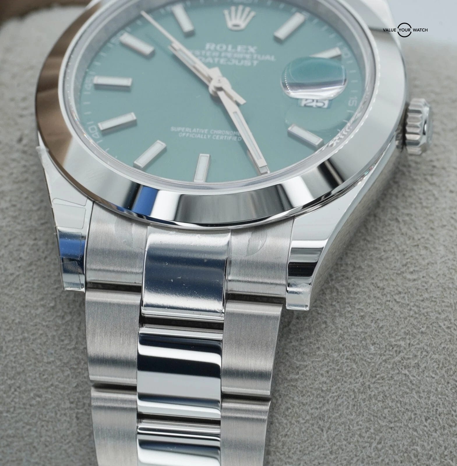 2025 Rolex Datejust 41mm Stainless Steel Mint Green 126300 BOXES/PAPERS! - Image 10