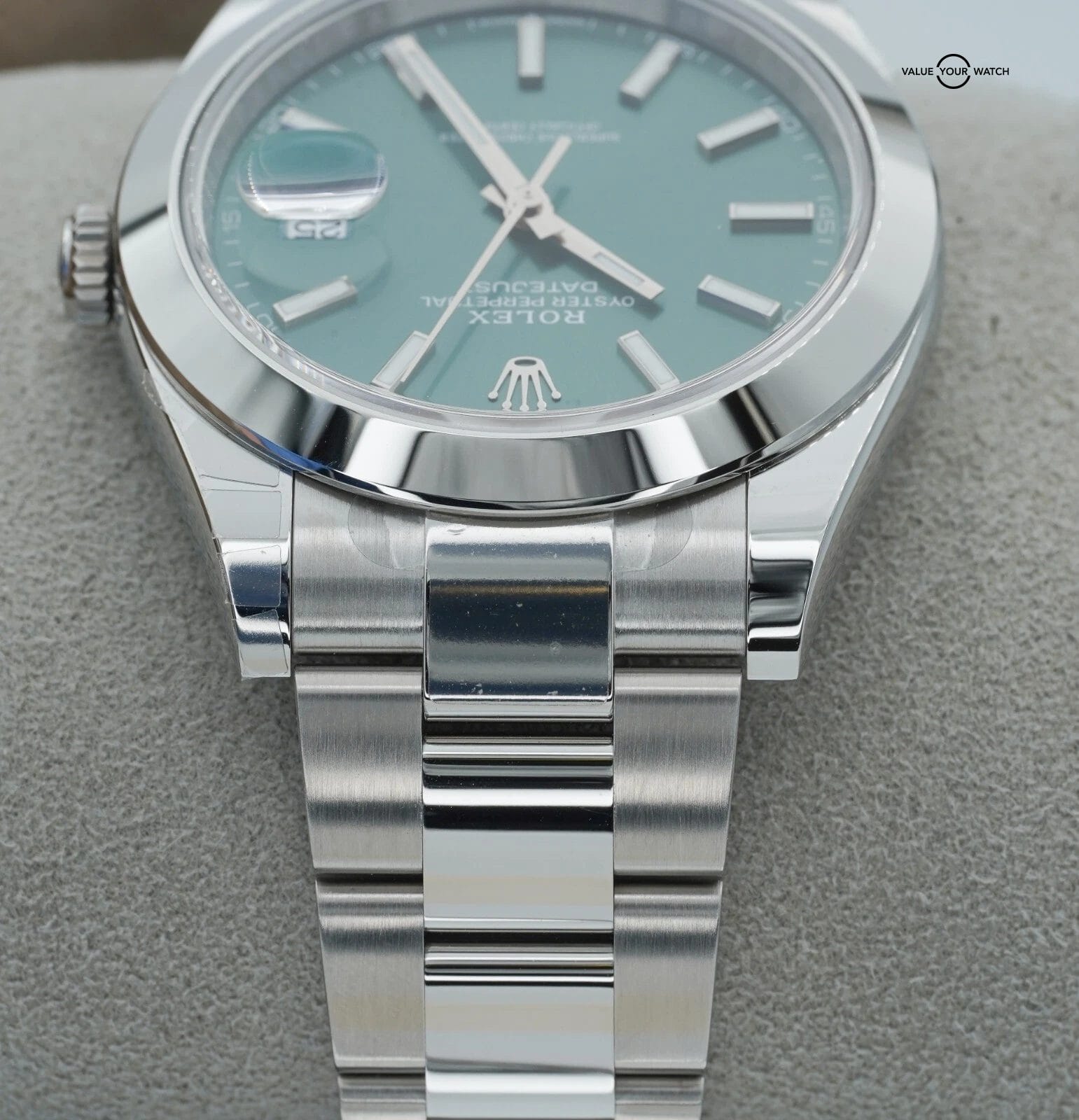 2025 Rolex Datejust 41mm Stainless Steel Mint Green 126300 BOXES/PAPERS! - Image 14