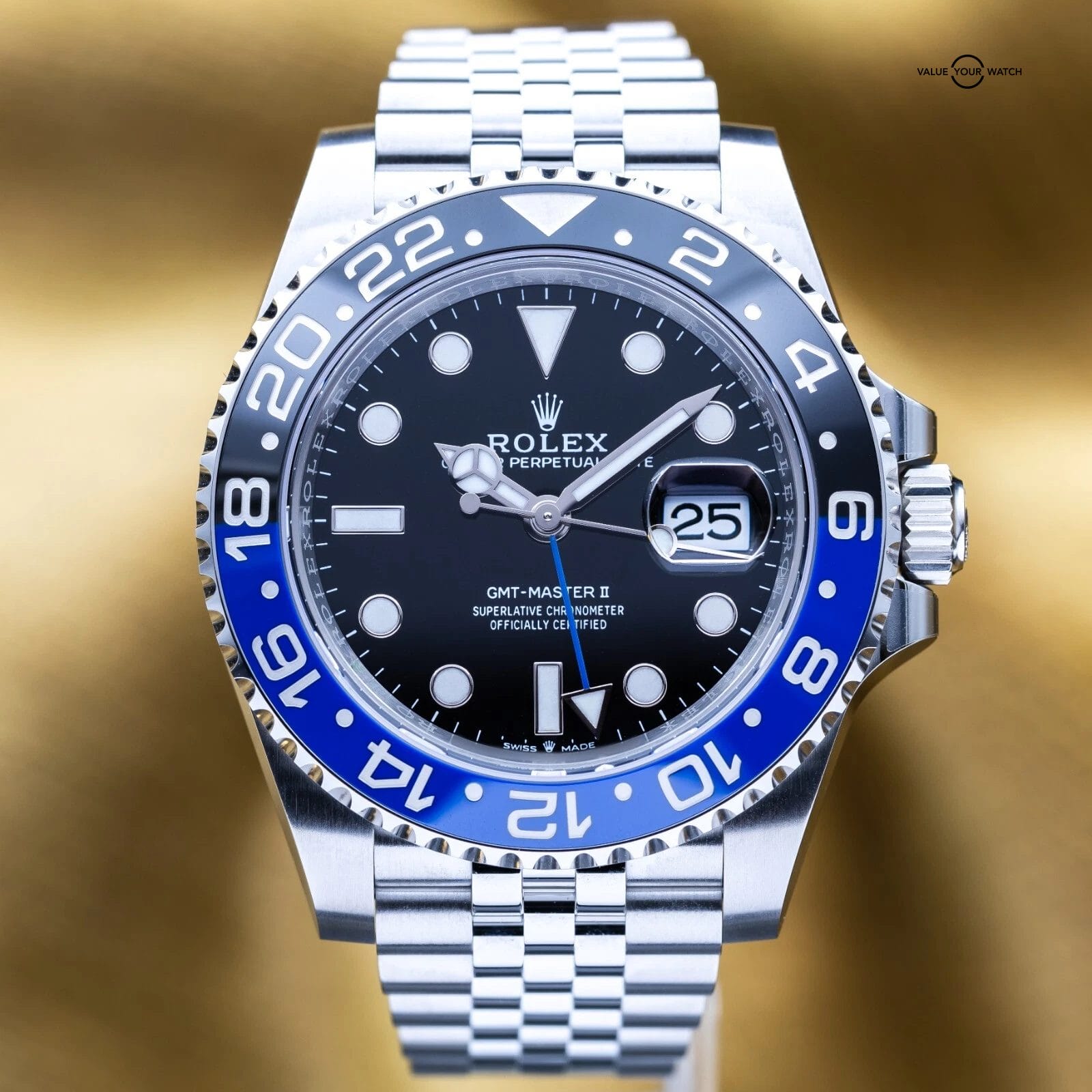 NEW 2025 Rolex GMT-Master II Batgirl Jubilee Steel 40mm 126710BLNR - Full Set