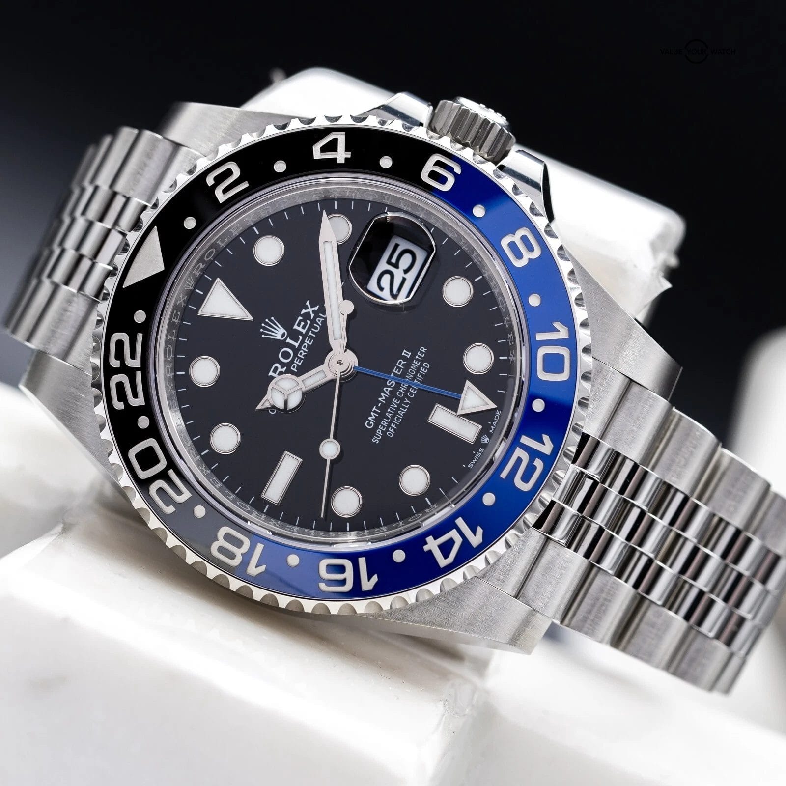 NEW 2025 Rolex GMT-Master II Batgirl Jubilee Steel 40mm 126710BLNR - Full Set - Image 14