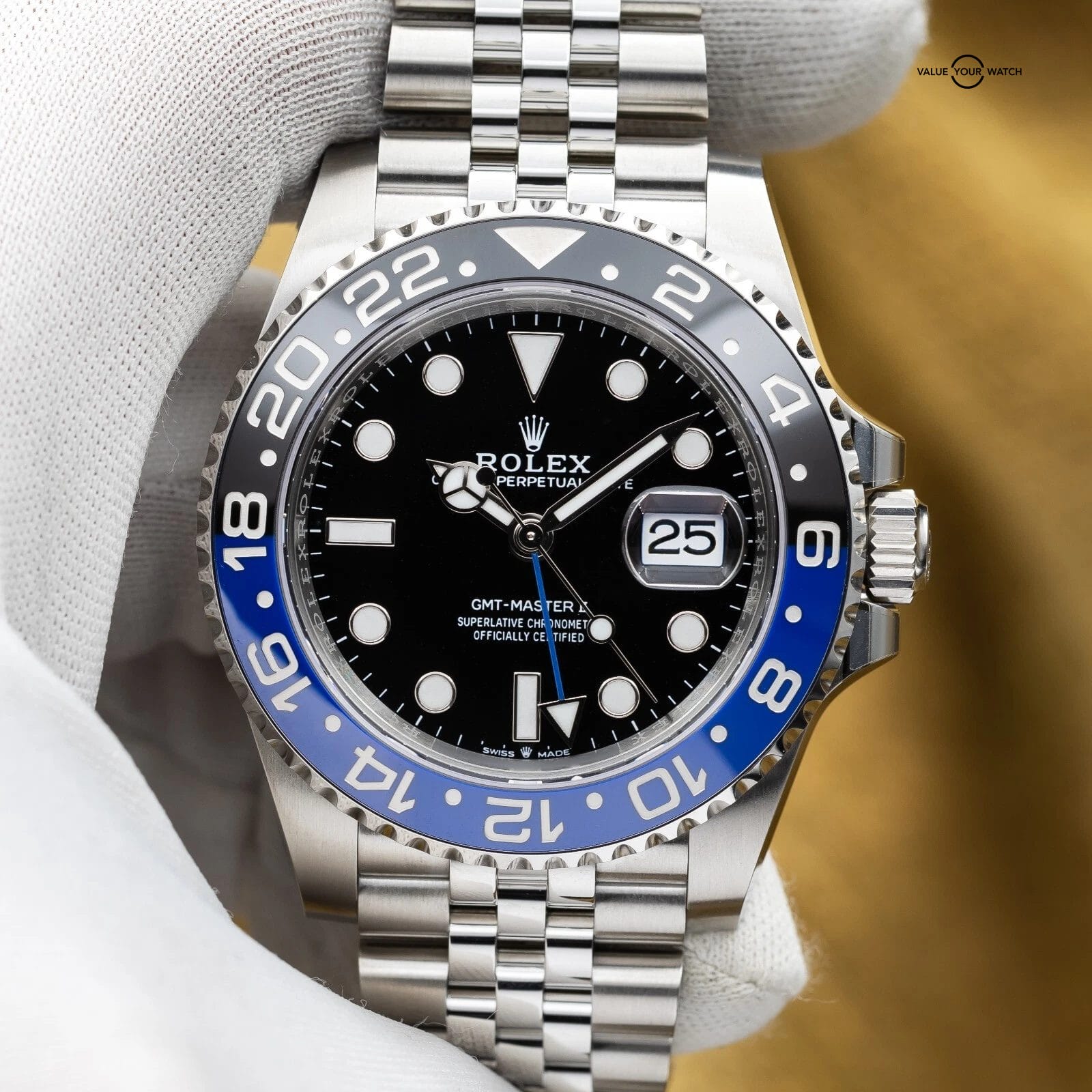 NEW 2025 Rolex GMT-Master II Batgirl Jubilee Steel 40mm 126710BLNR - Full Set - Image 15