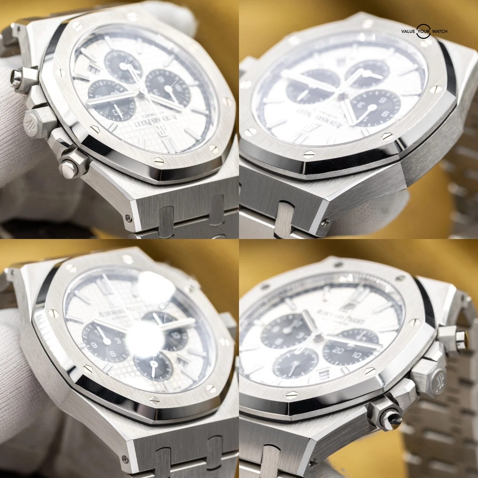 Audemars Piguet Royal Oak Chrono 41mm White Panda 26331ST - 2021 Just Serviced - Image 8