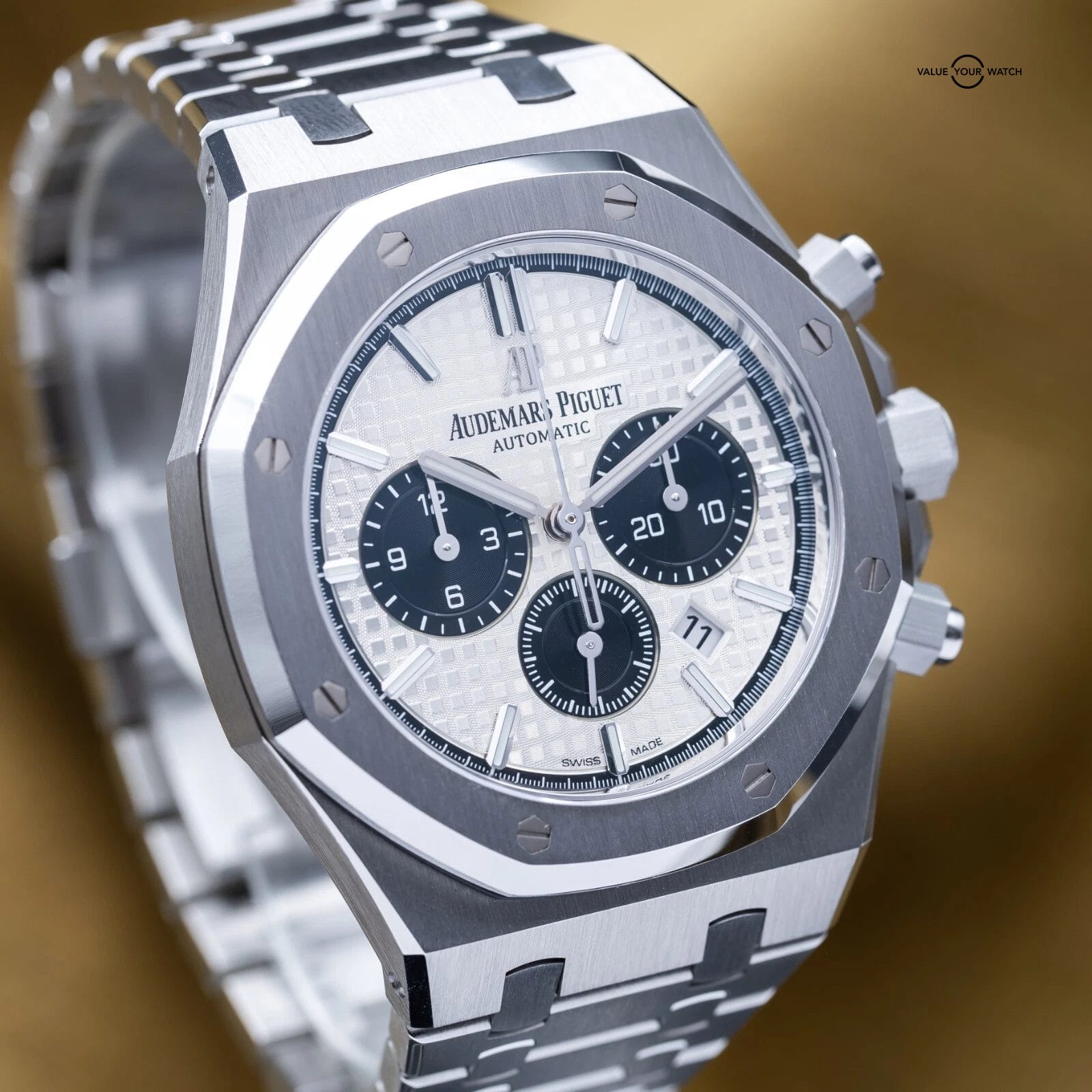 Audemars Piguet Royal Oak Chrono 41mm White Panda 26331ST - 2021 Just Serviced - Image 16
