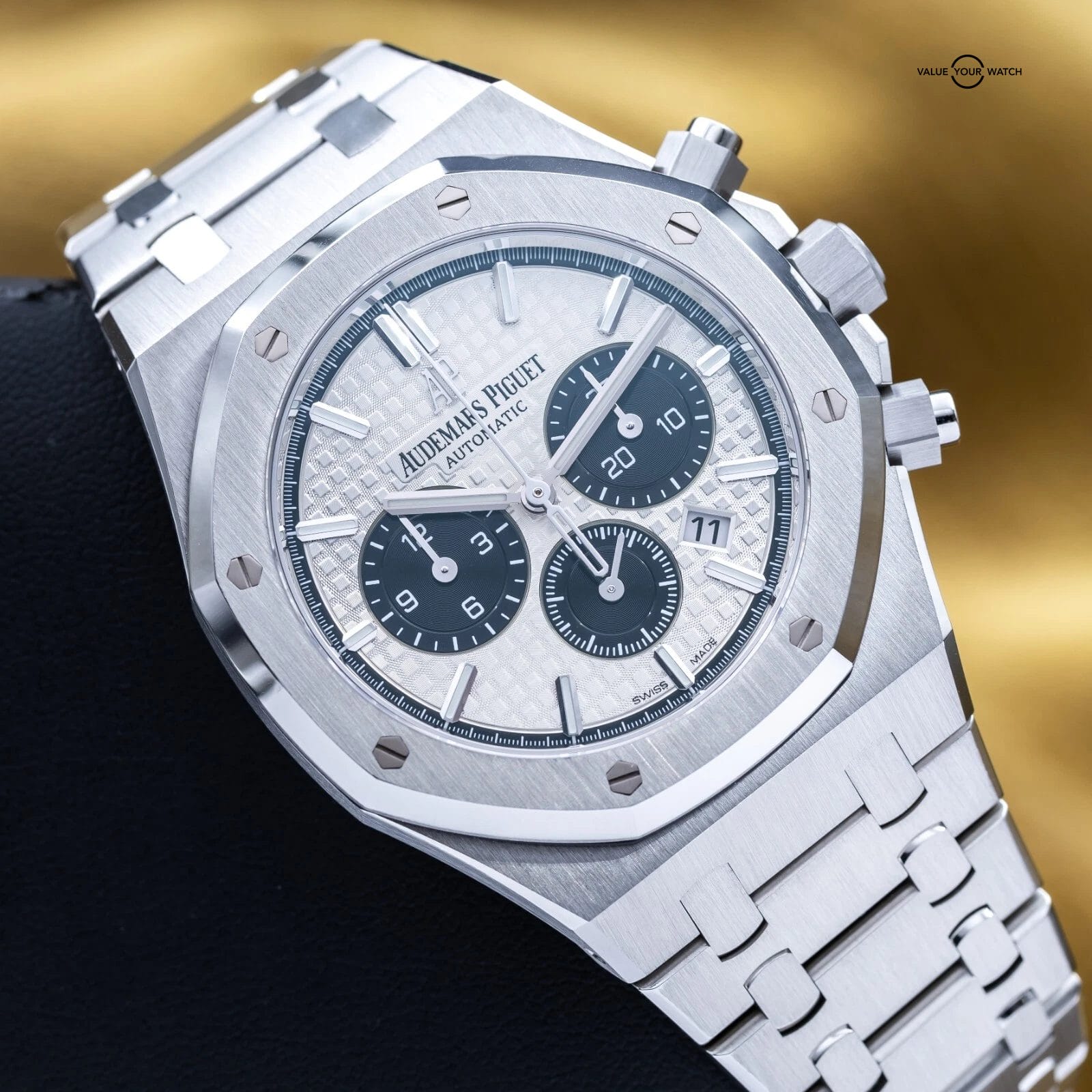 Audemars Piguet Royal Oak Chrono 41mm White Panda 26331ST - 2021 Just Serviced - Image 17