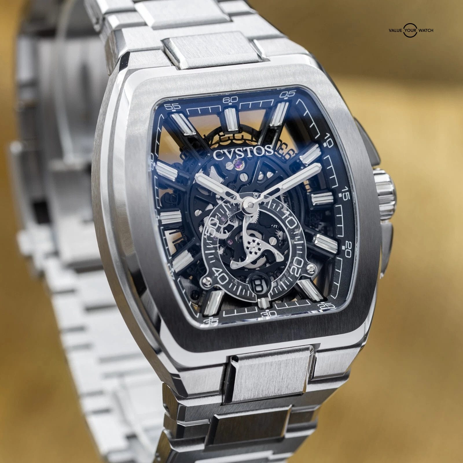CVSTOS Metropolitan PS Titanium Skeleton Dial F00103.4212001 Brand New 2025 - Image 4