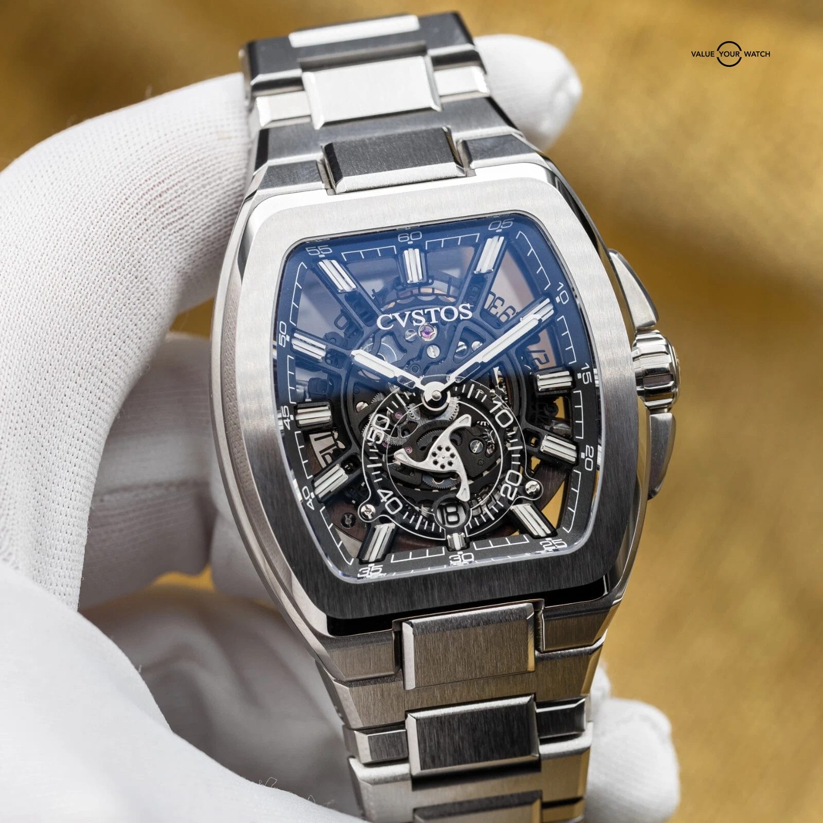 CVSTOS Metropolitan PS Titanium Skeleton Dial F00103.4212001 Brand New 2025 - Image 5