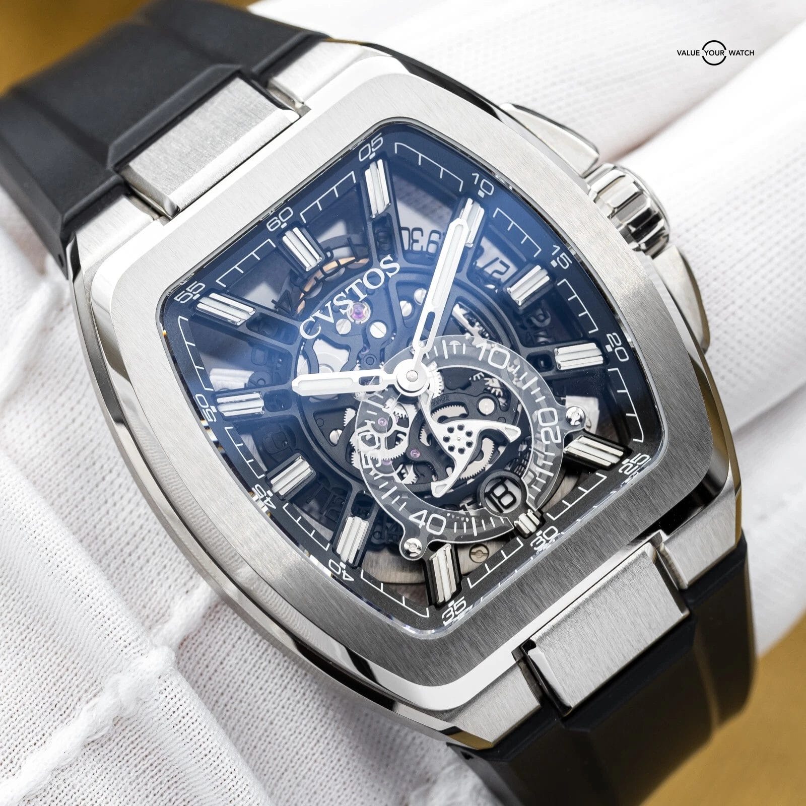 CVSTOS Metropolitan PS Titanium Skeleton Dial F00103.4212001 Brand New 2025 - Image 7