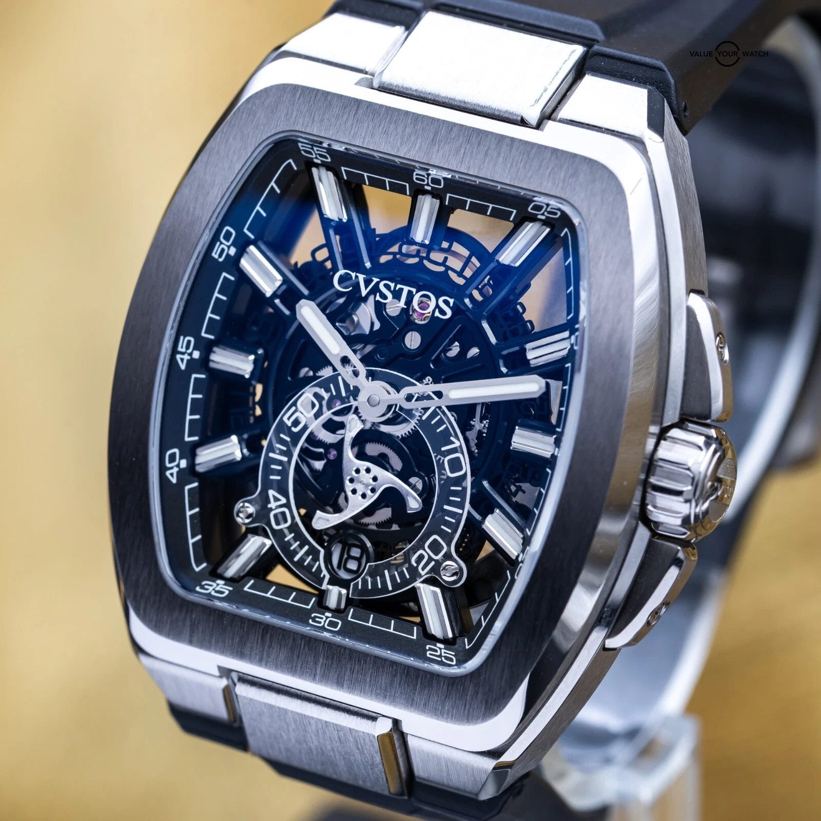 CVSTOS Metropolitan PS Titanium Skeleton Dial F00103.4212001 Brand New 2025 - Image 15