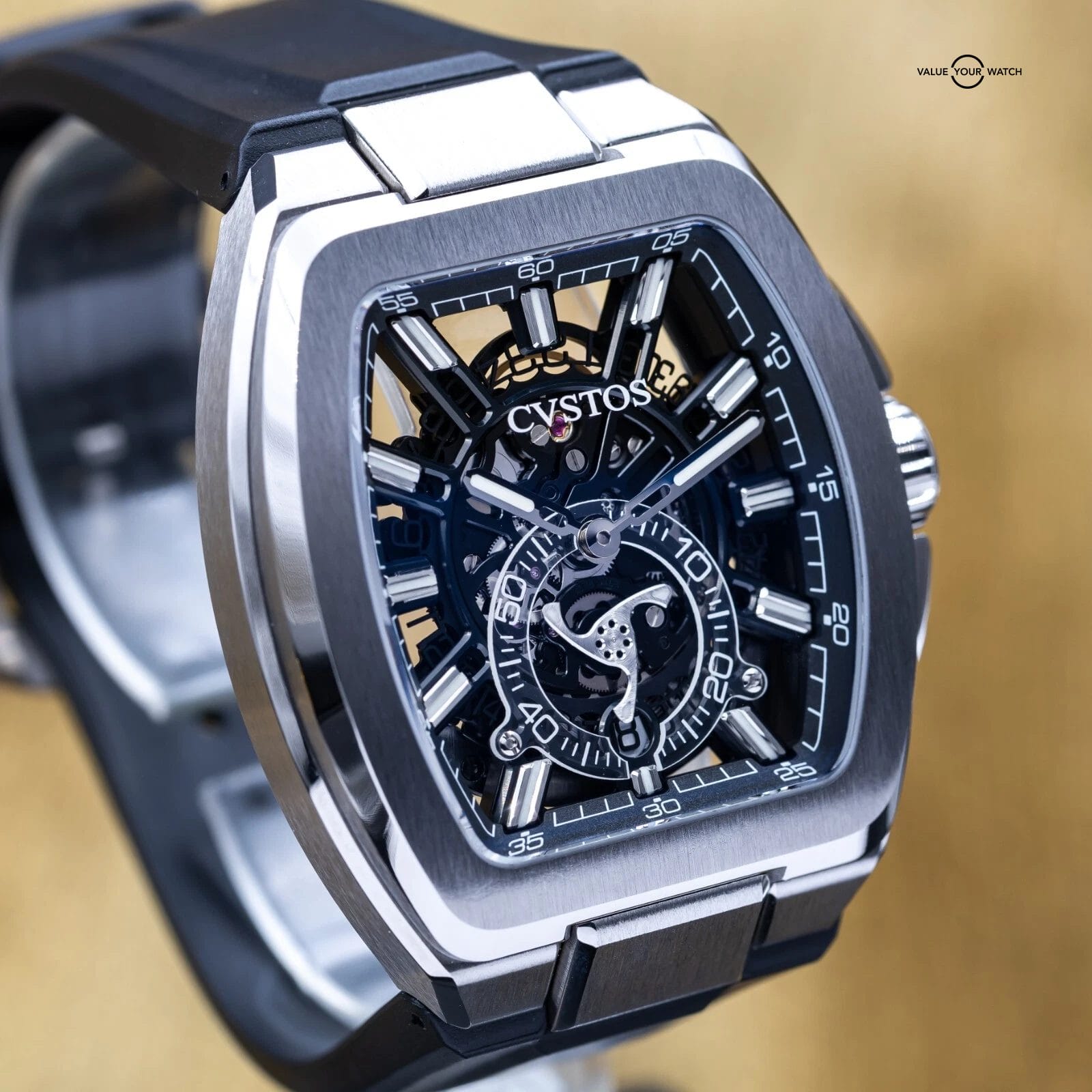 CVSTOS Metropolitan PS Titanium Skeleton Dial F00103.4212001 Brand New 2025 - Image 16