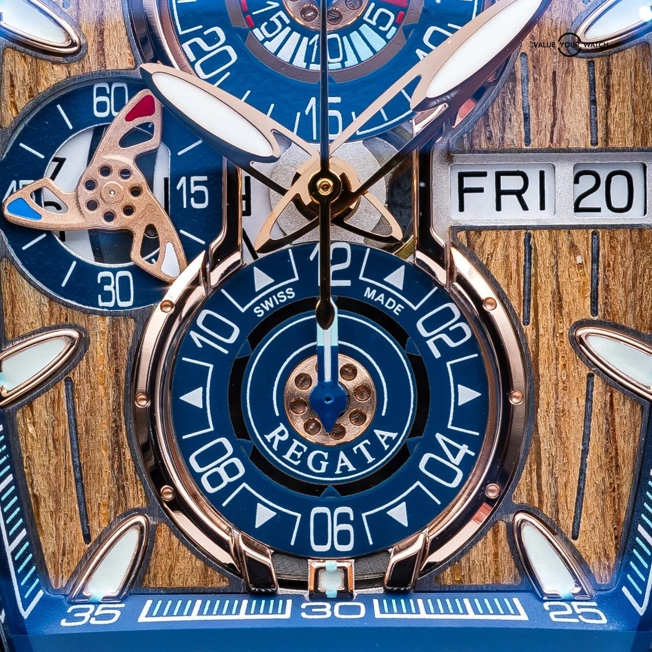 CVSTOS Sealiner Chronograph Steel Teak Wood Dial C01107.4105001 Brand New 2025 - Image 16