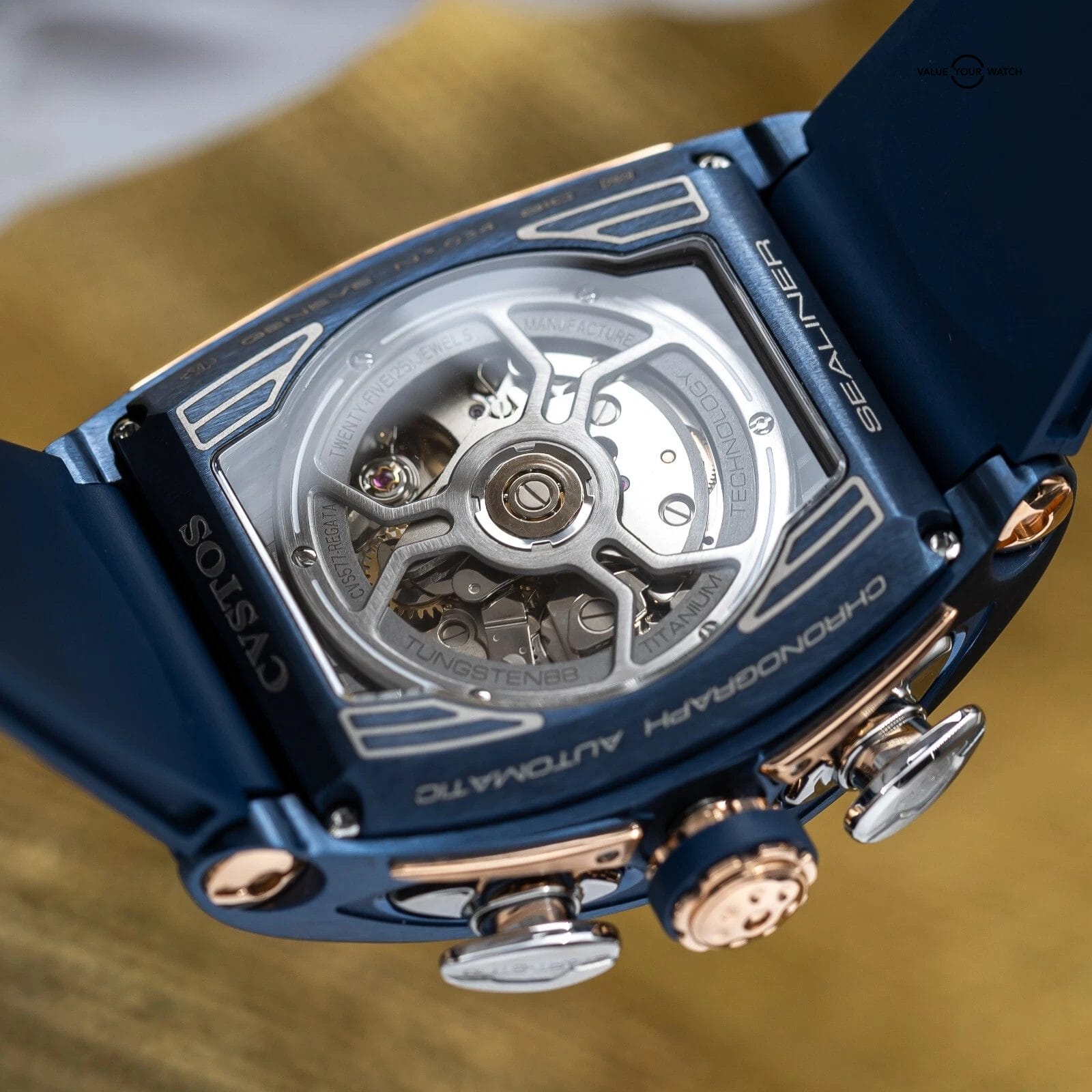 CVSTOS Sealiner Chronograph Steel Teak Wood Dial C01107.4105001 Brand New 2025 - Image 18