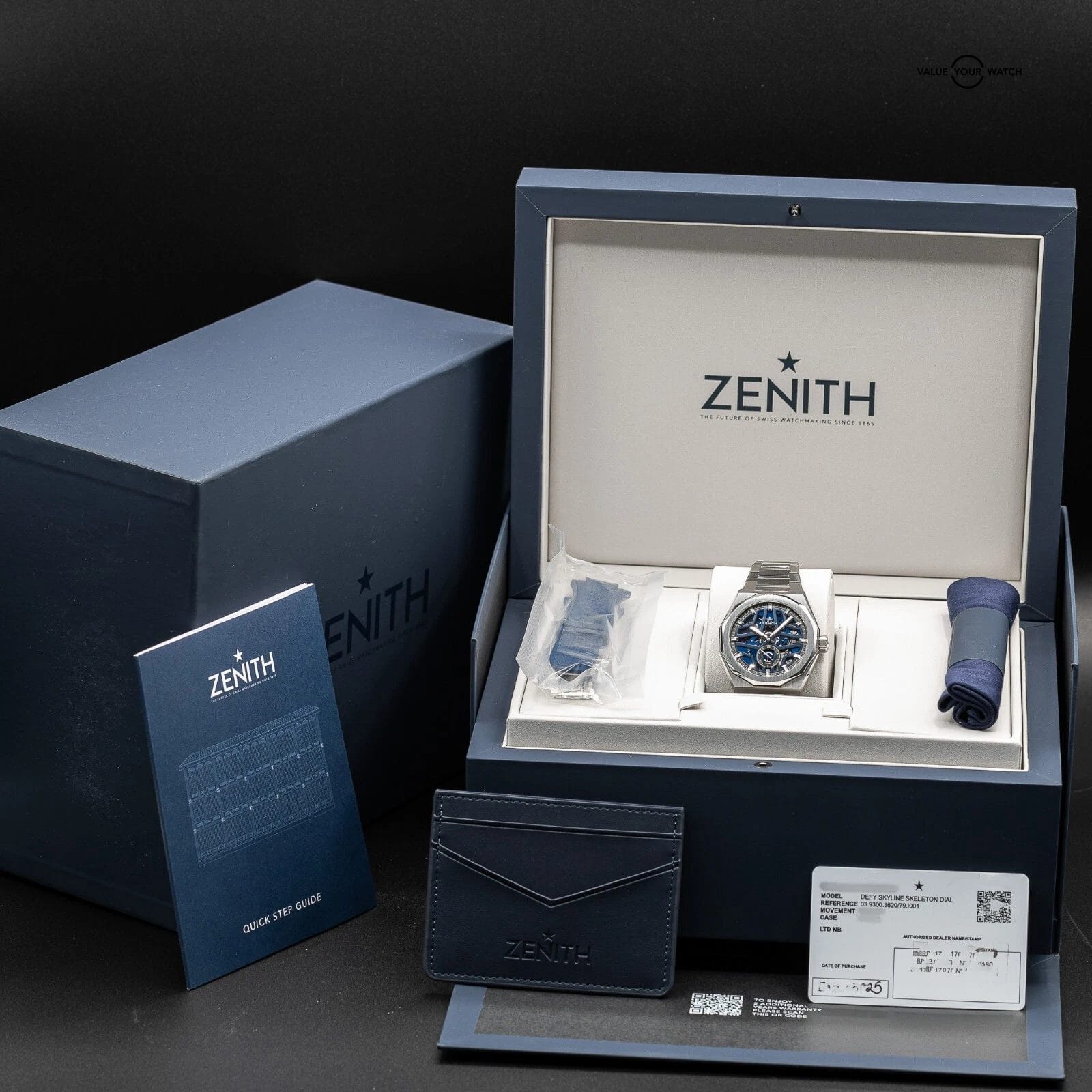 Brand New 2025 Zenith Defy Skeleton Men's Blue Dial Watch 03.9300.3620/79.I001 - Image 2