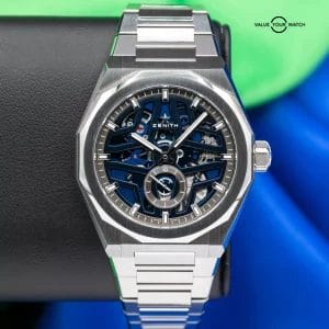 Brand New 2025 Zenith Defy Skeleton Men’s Blue Dial Watch 03.9300.3620/79.I001