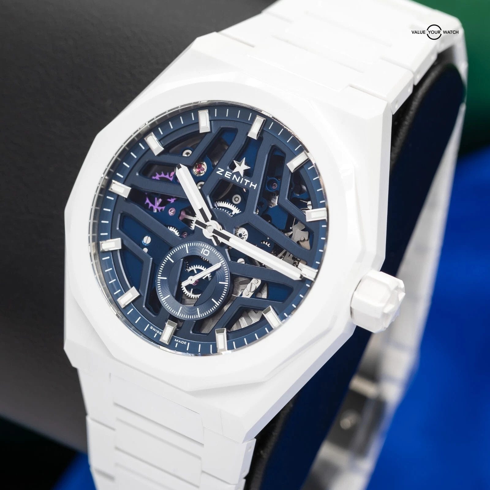 2025 New Zenith Defy Skyline White CERAMIC SKELETON Dial 49.9301.3620/79.I001 - Image 3