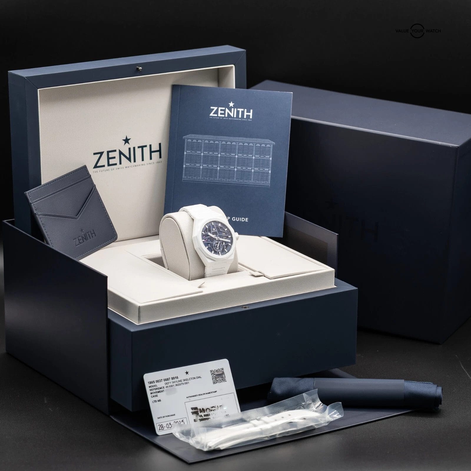 2025 New Zenith Defy Skyline White CERAMIC SKELETON Dial 49.9301.3620/79.I001 - Image 4