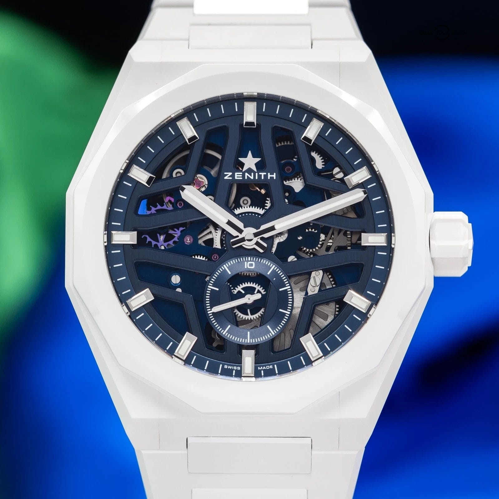 2025 New Zenith Defy Skyline White CERAMIC SKELETON Dial 49.9301.3620/79.I001 - Image 16