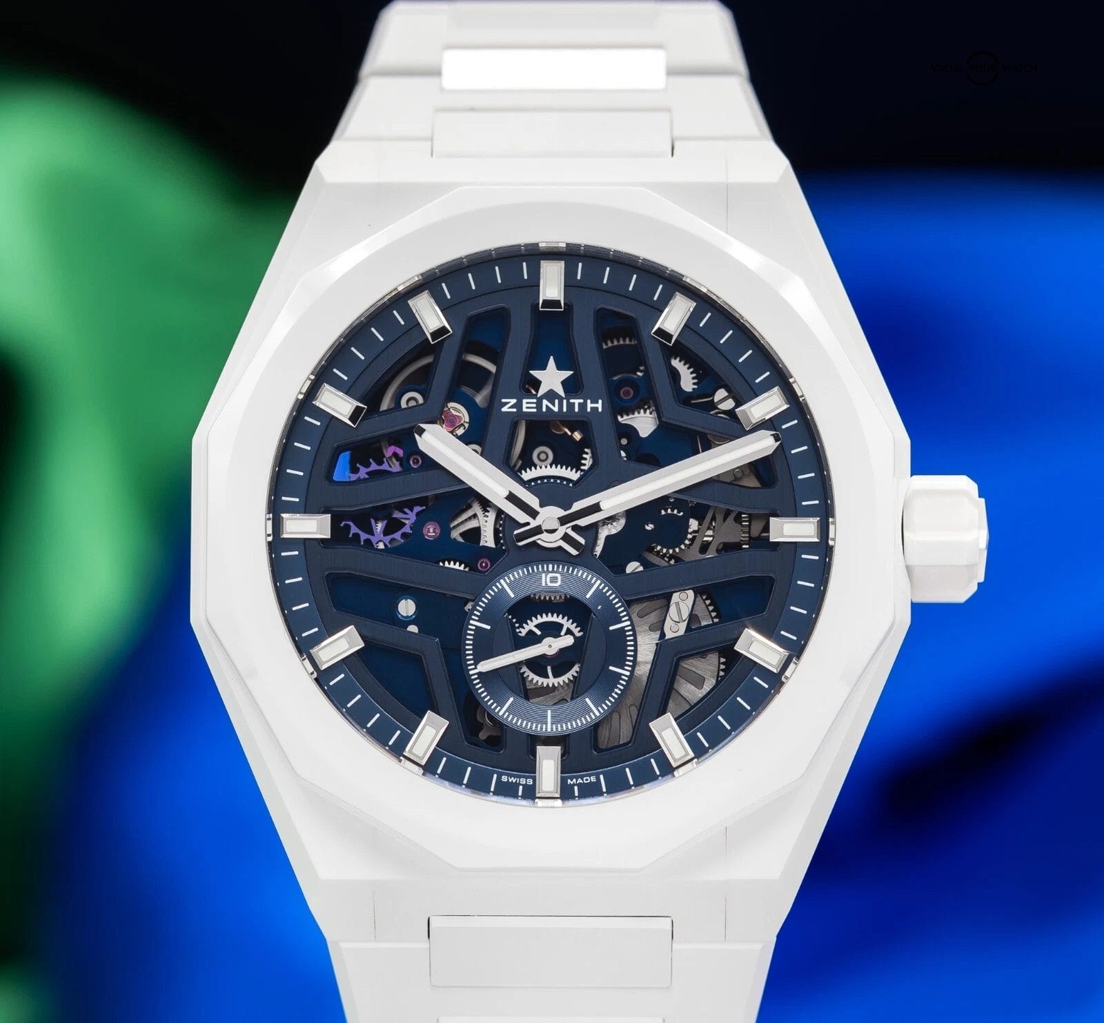 2025 New Zenith Defy Skyline White CERAMIC SKELETON Dial 49.9301.3620/79.I001