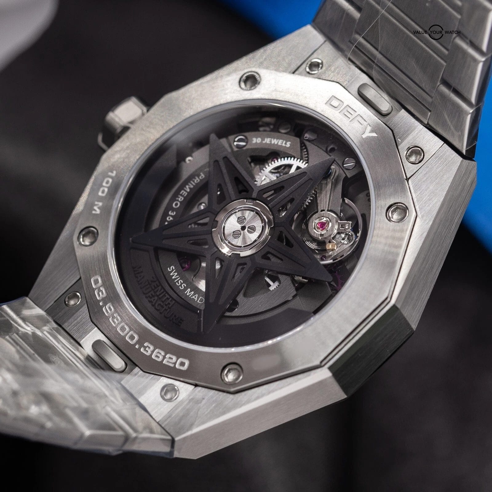 2025 Zenith Defy Skyline Skeleton Black Watch 03.9300.3620/78.I001 Full Set - Image 3