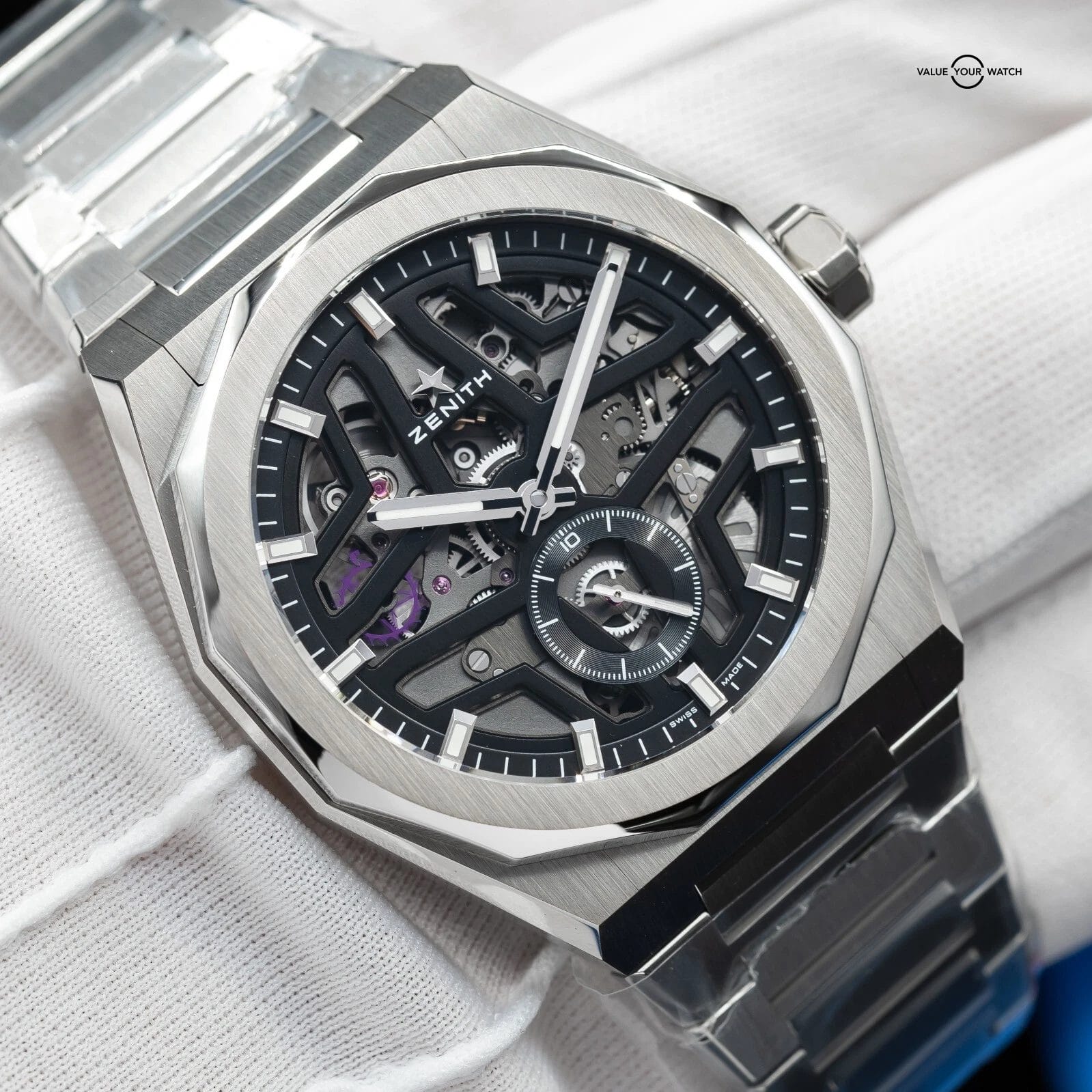 2025 Zenith Defy Skyline Skeleton Black Watch 03.9300.3620/78.I001 Full Set - Image 5