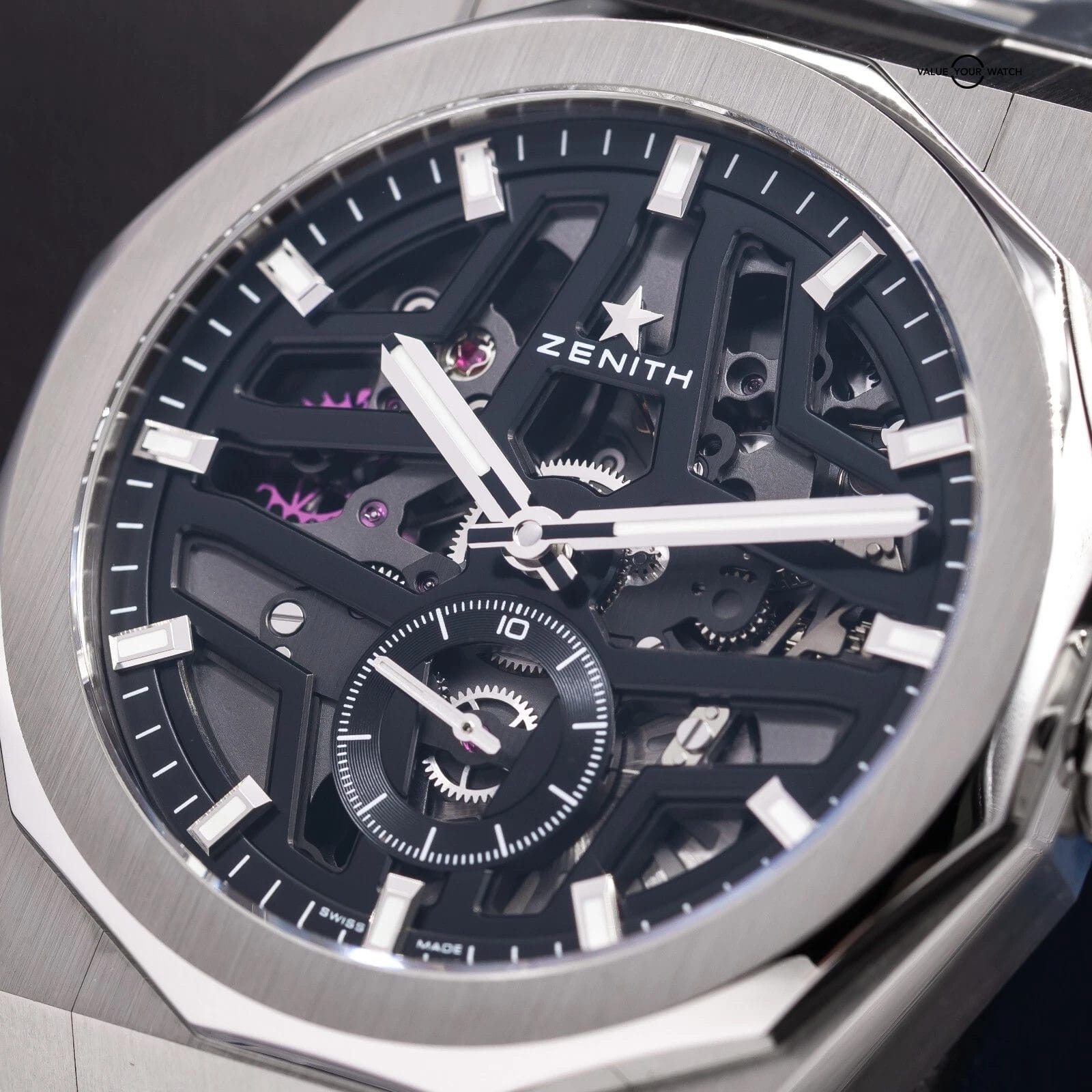 2025 Zenith Defy Skyline Skeleton Black Watch 03.9300.3620/78.I001 Full Set - Image 16