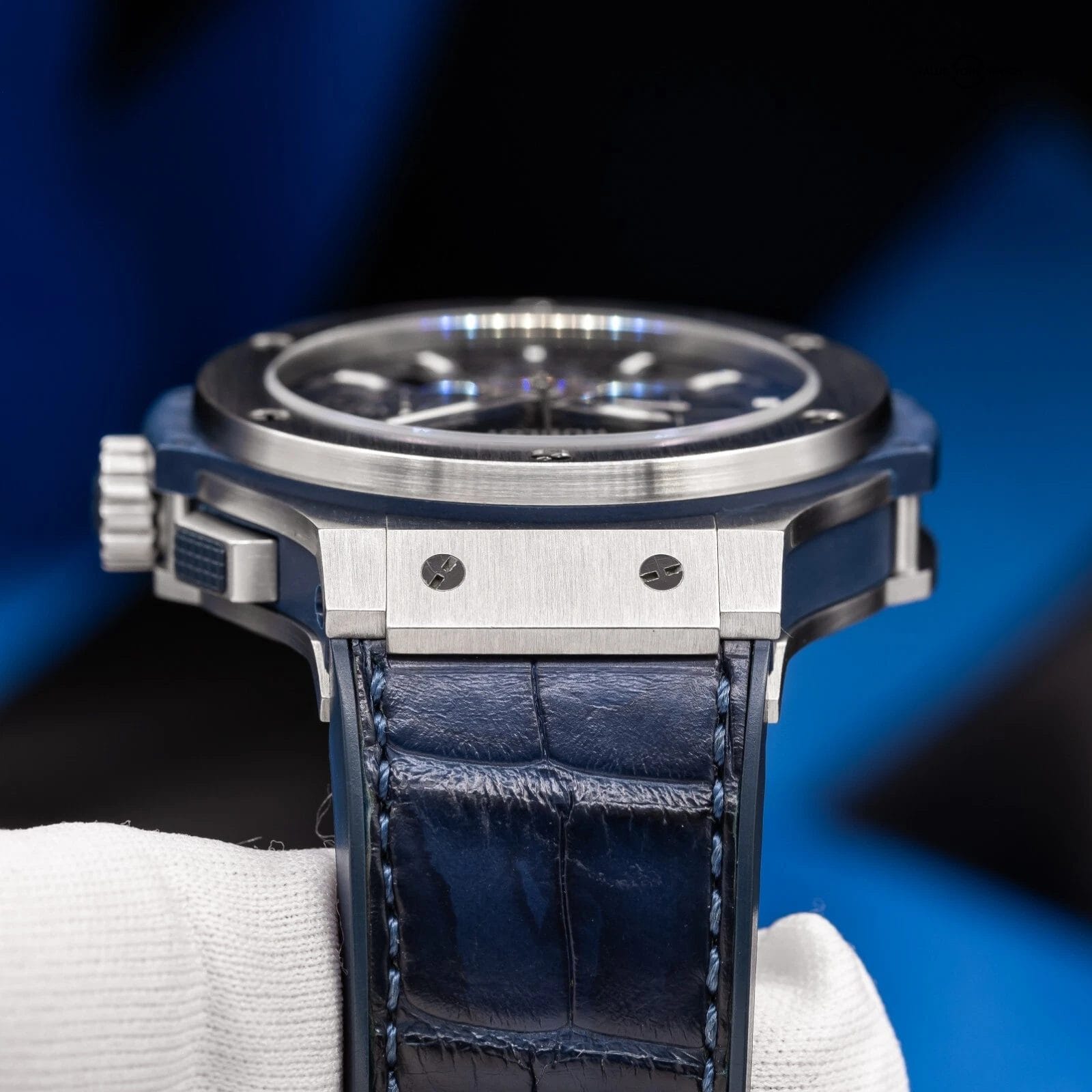 Hublot Big Bang Blue Chronograph 44mm Steel Mens 301.SX.7170.LR Complete Set ! - Image 8