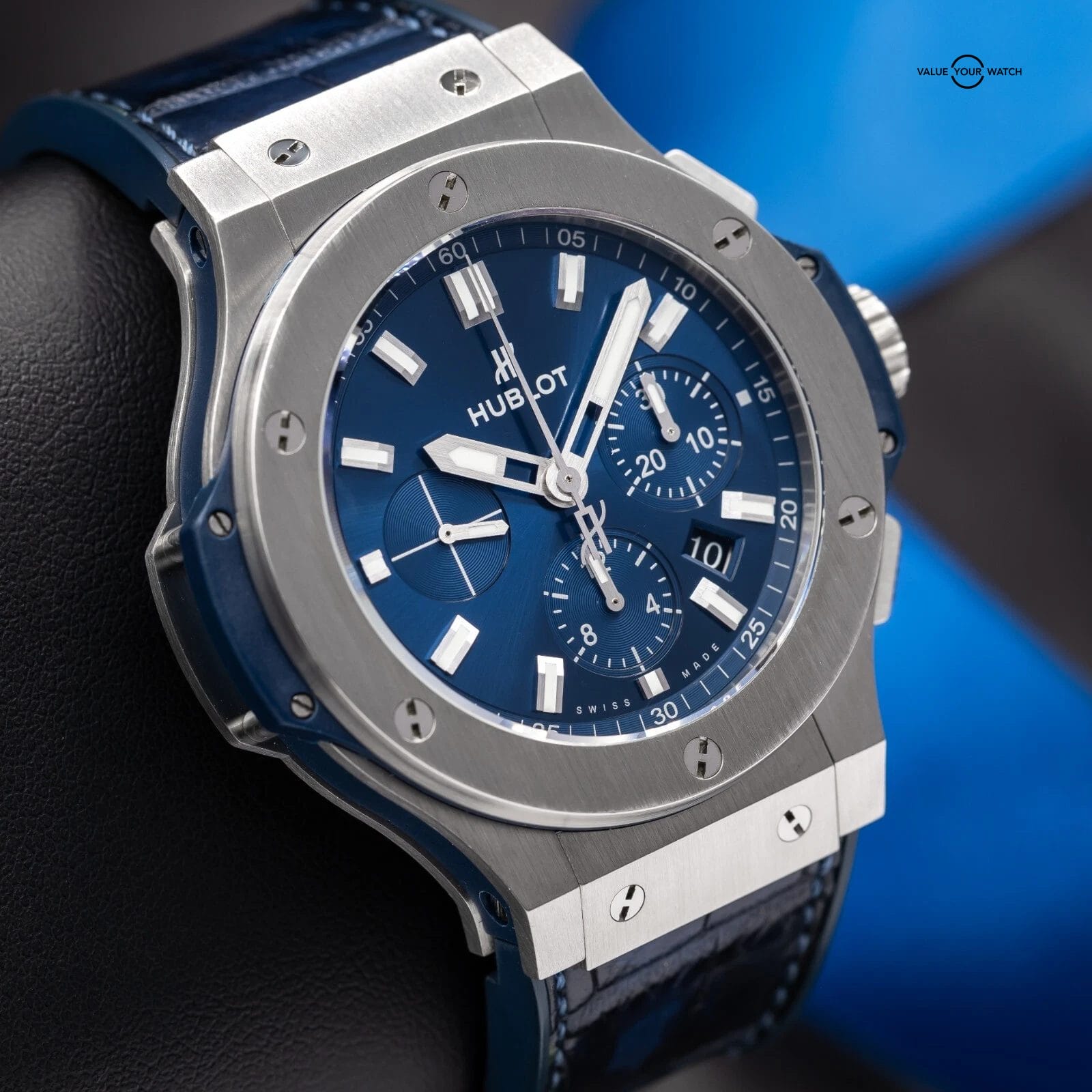 Hublot Big Bang Blue Chronograph 44mm Steel Mens 301.SX.7170.LR Complete Set ! - Image 16