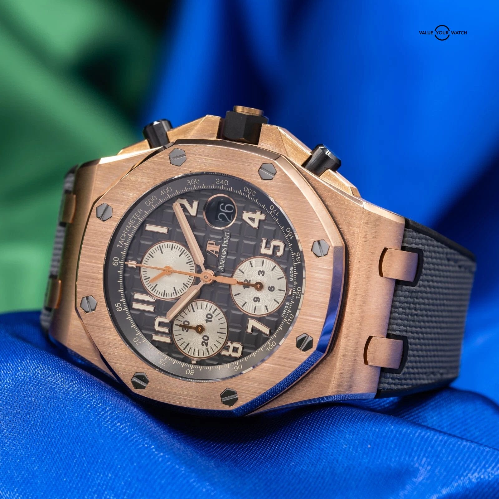 Audemars Piguet Royal Oak Offshore Rhodium Gray Chronograph Men's Watch 26470OR - Image 3