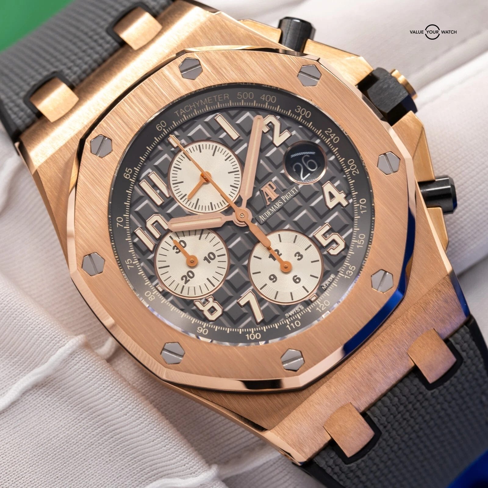 Audemars Piguet Royal Oak Offshore Rhodium Gray Chronograph Men's Watch 26470OR - Image 5