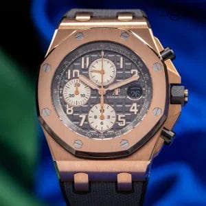 Audemars Piguet Royal Oak Offshore Rhodium Gray Chronograph Men’s Watch 26470OR