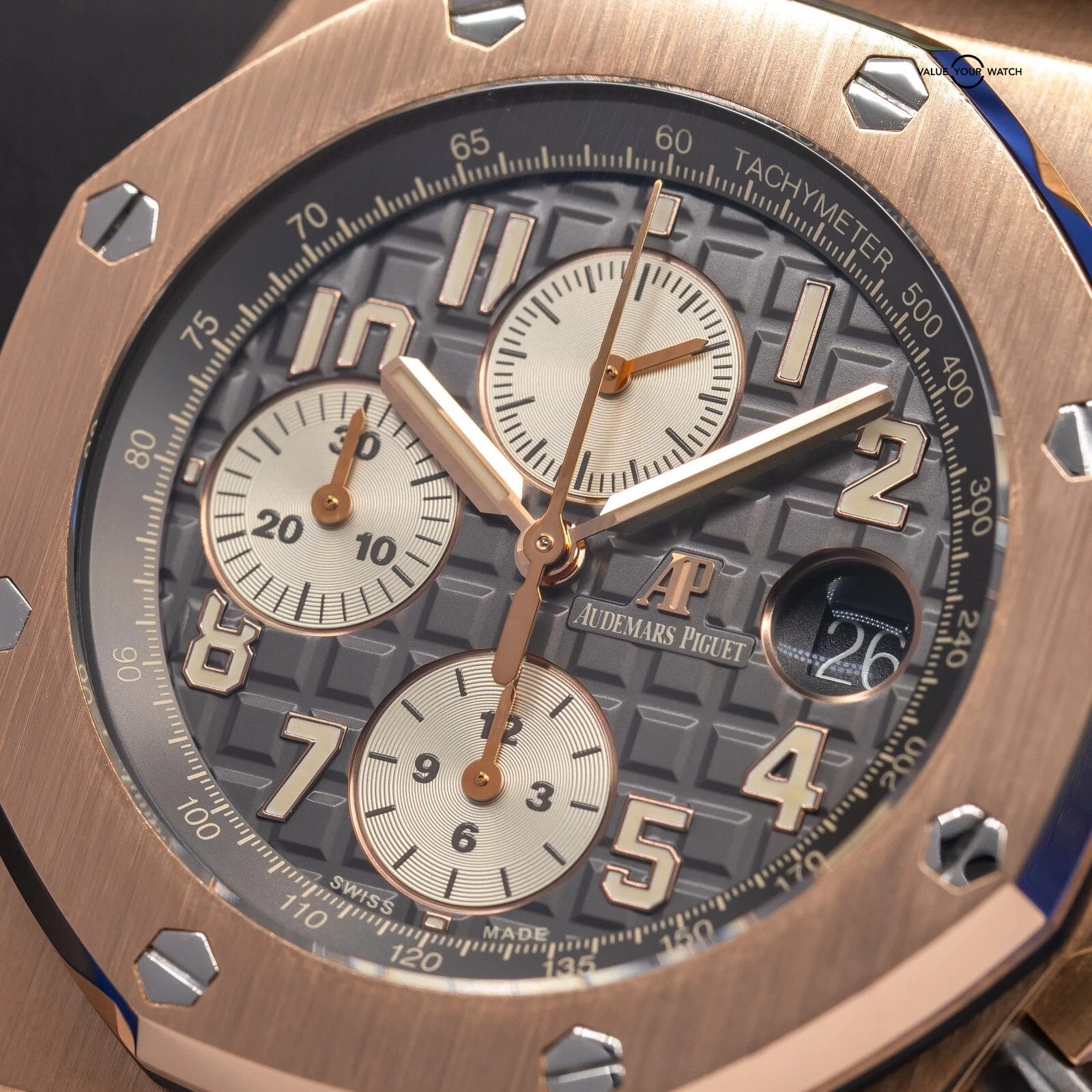 Audemars Piguet Royal Oak Offshore Rhodium Gray Chronograph Men's Watch 26470OR - Image 14