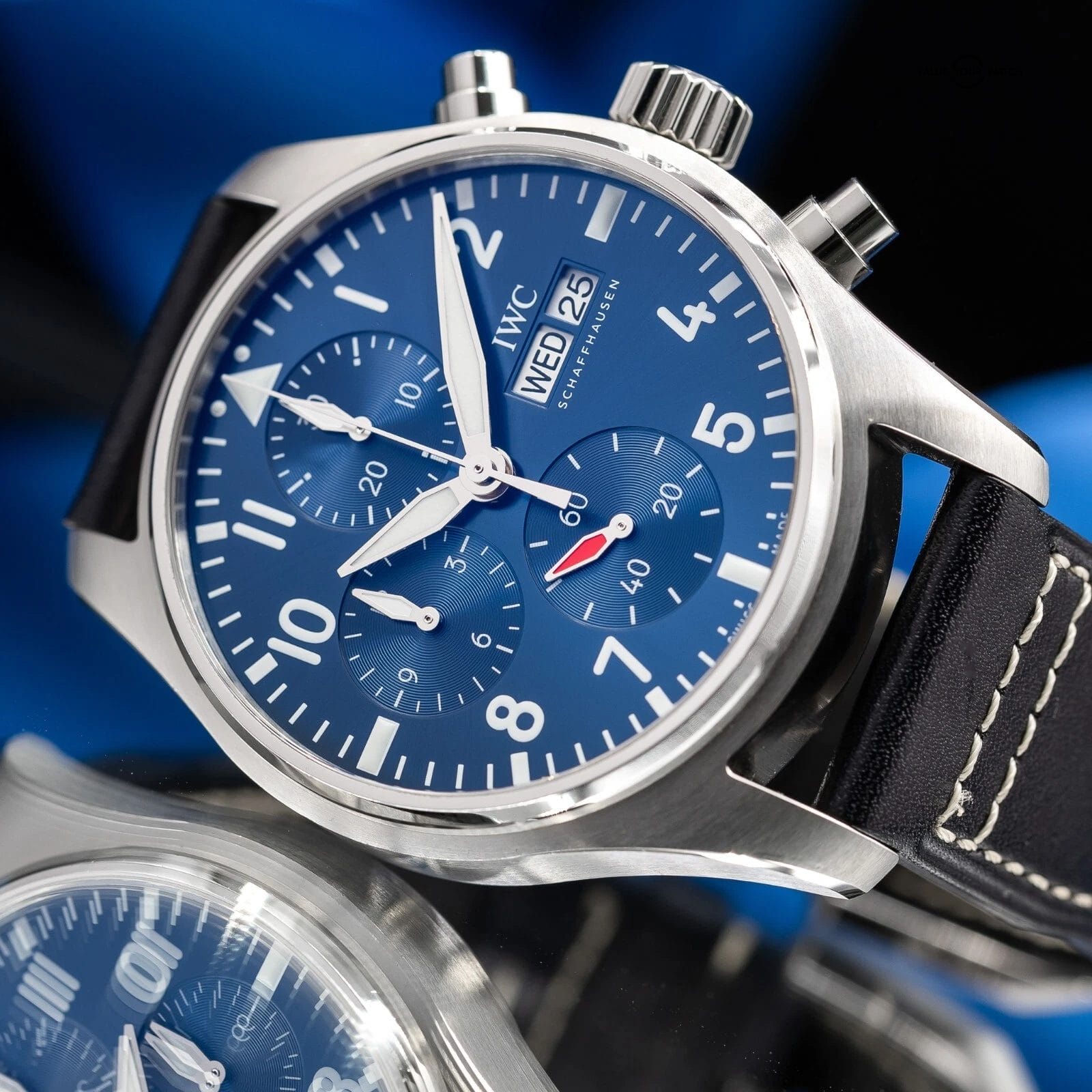 IWC Pilot's Chronograph Blue Dial 41mm Men's Watch - IW388101 - Full Set - Image 10