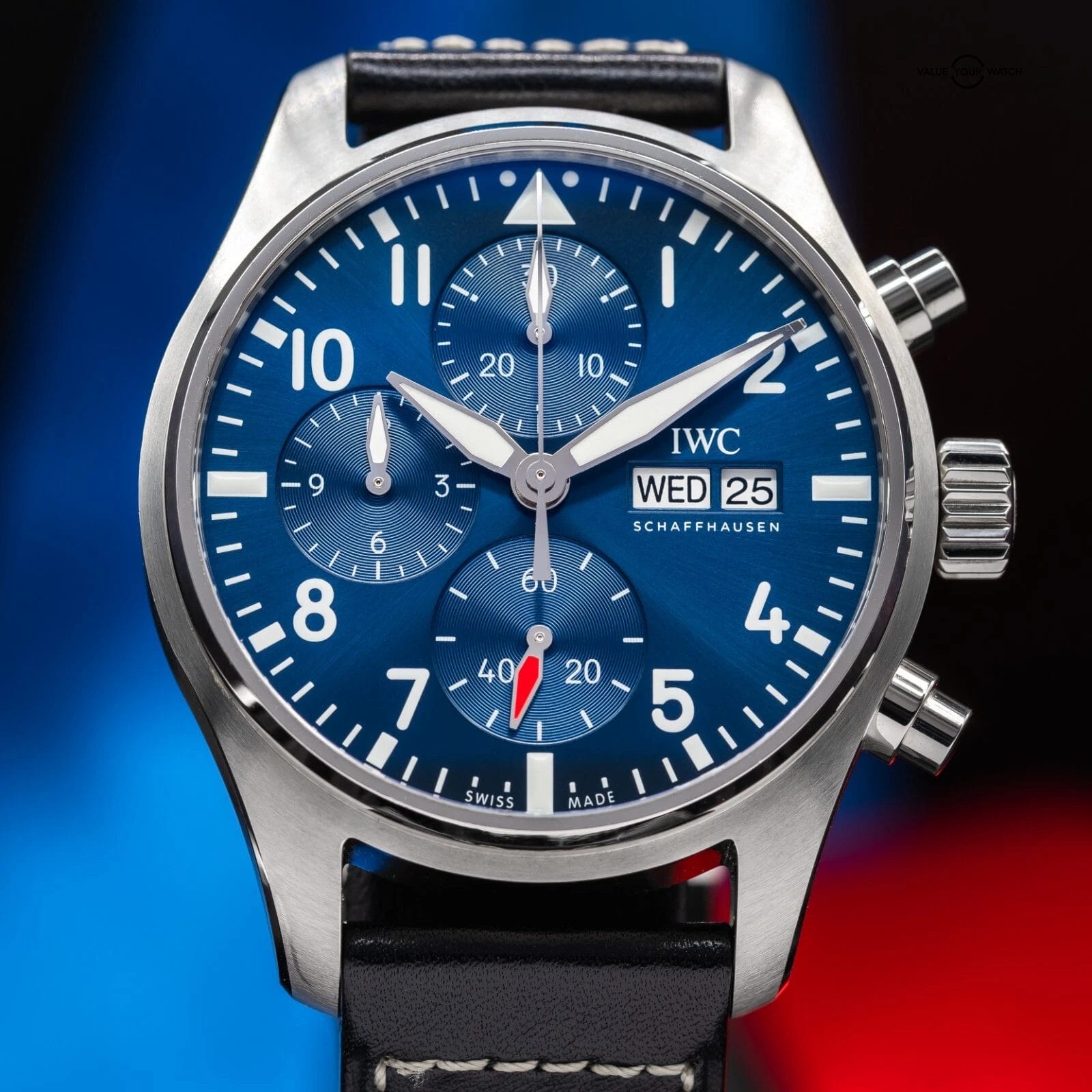 IWC Pilot's Chronograph Blue Dial 41mm Men's Watch - IW388101 - Full Set - Image 11