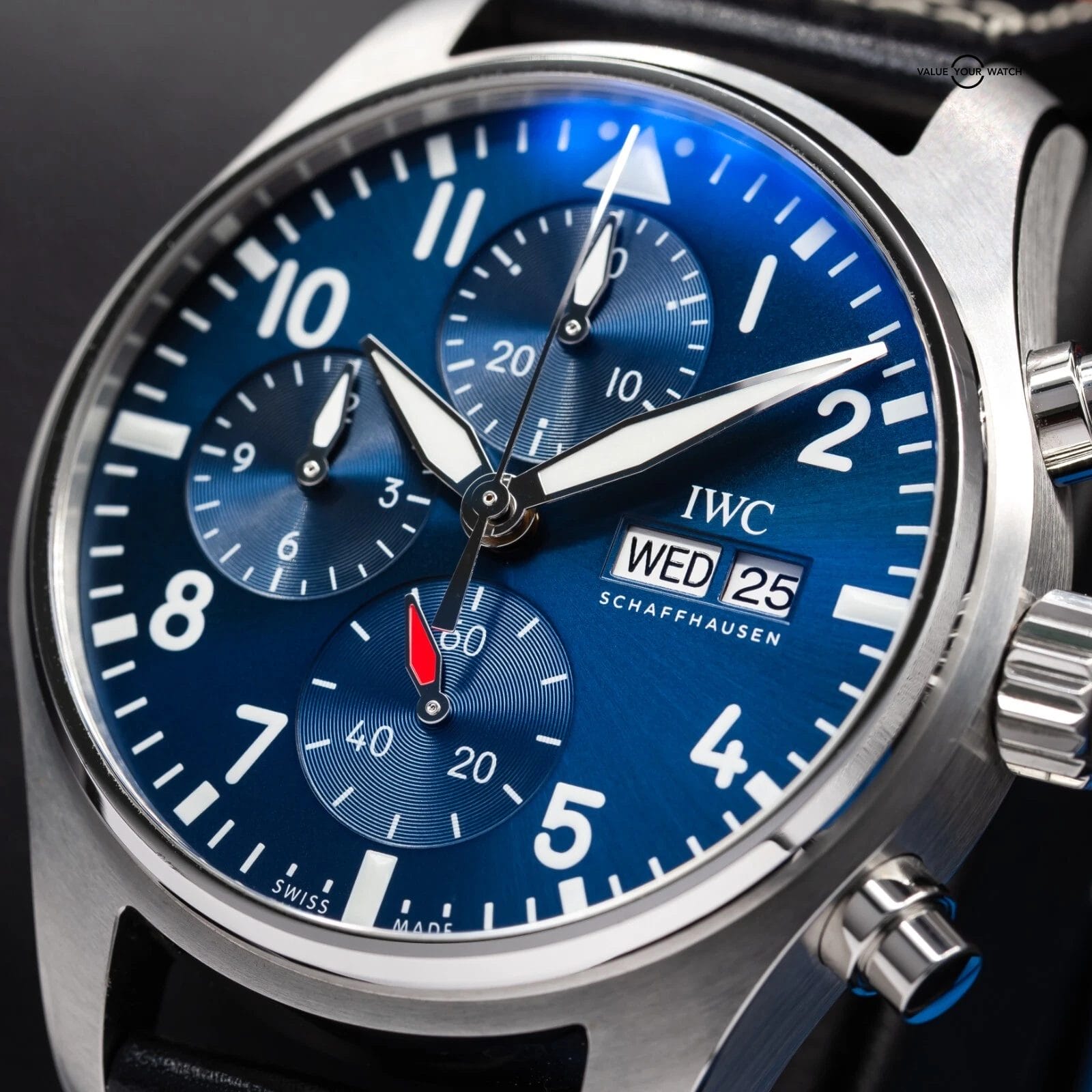 IWC Pilot's Chronograph Blue Dial 41mm Men's Watch - IW388101 - Full Set - Image 15