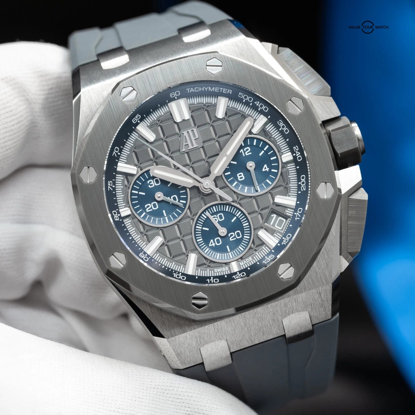 Audemars Piguet Royal Oak Offshore Titanium & Ceramic Gray Men's Watch - 26420IO - Image 12