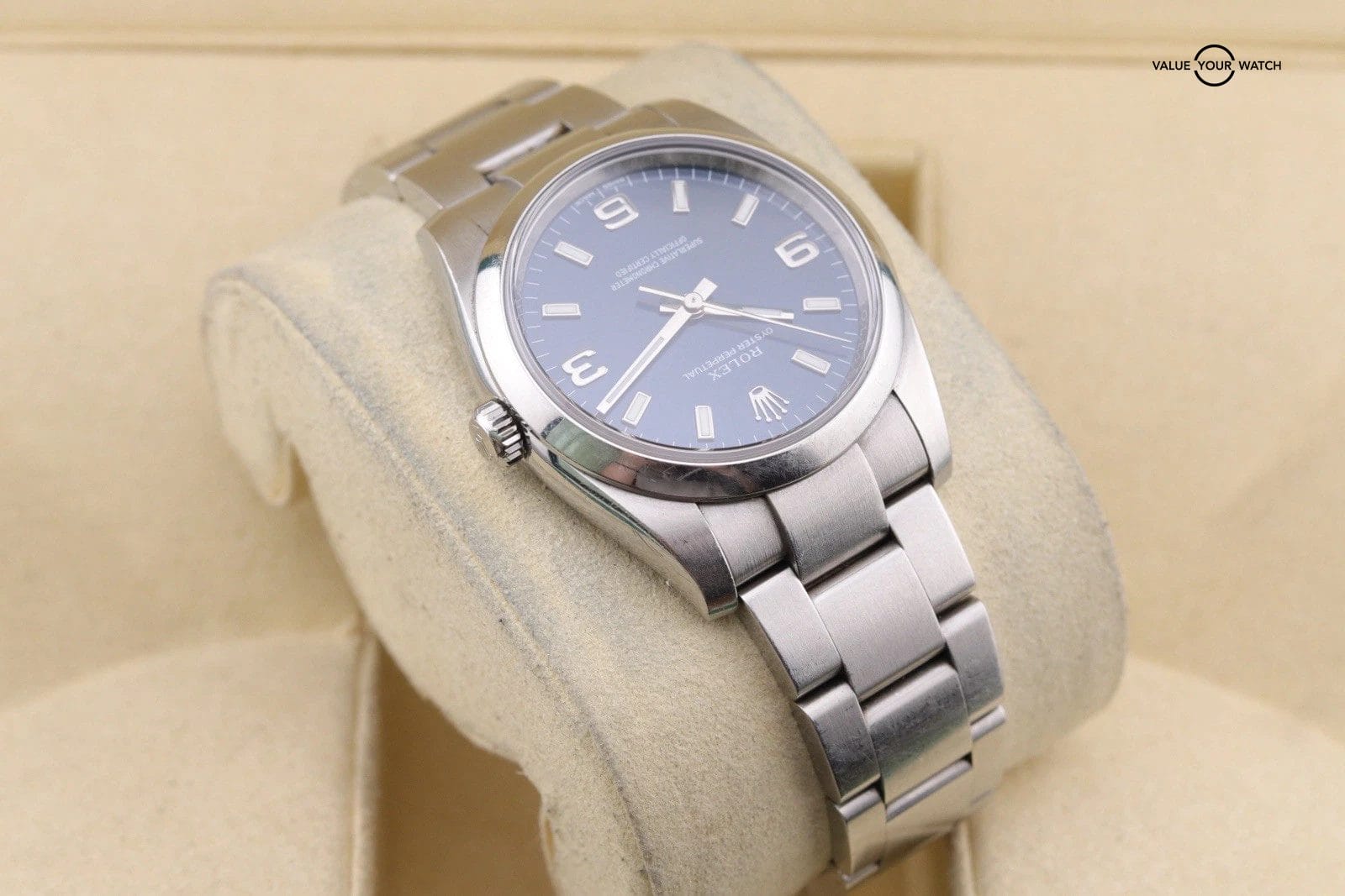 Rolex Oyster Perpetual 114200 Air King Stainless Steel Blue Dial 34mm Watch Only - Image 10