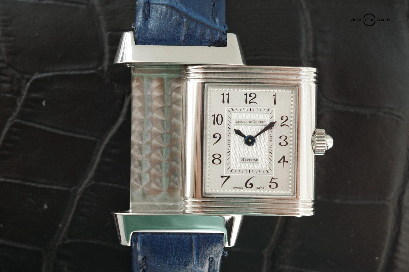 Jaeger LeCoultre Reverso Duetto ladies 266.8.44 Diamond Bezel Mop Dial 21x33mm - Image 3